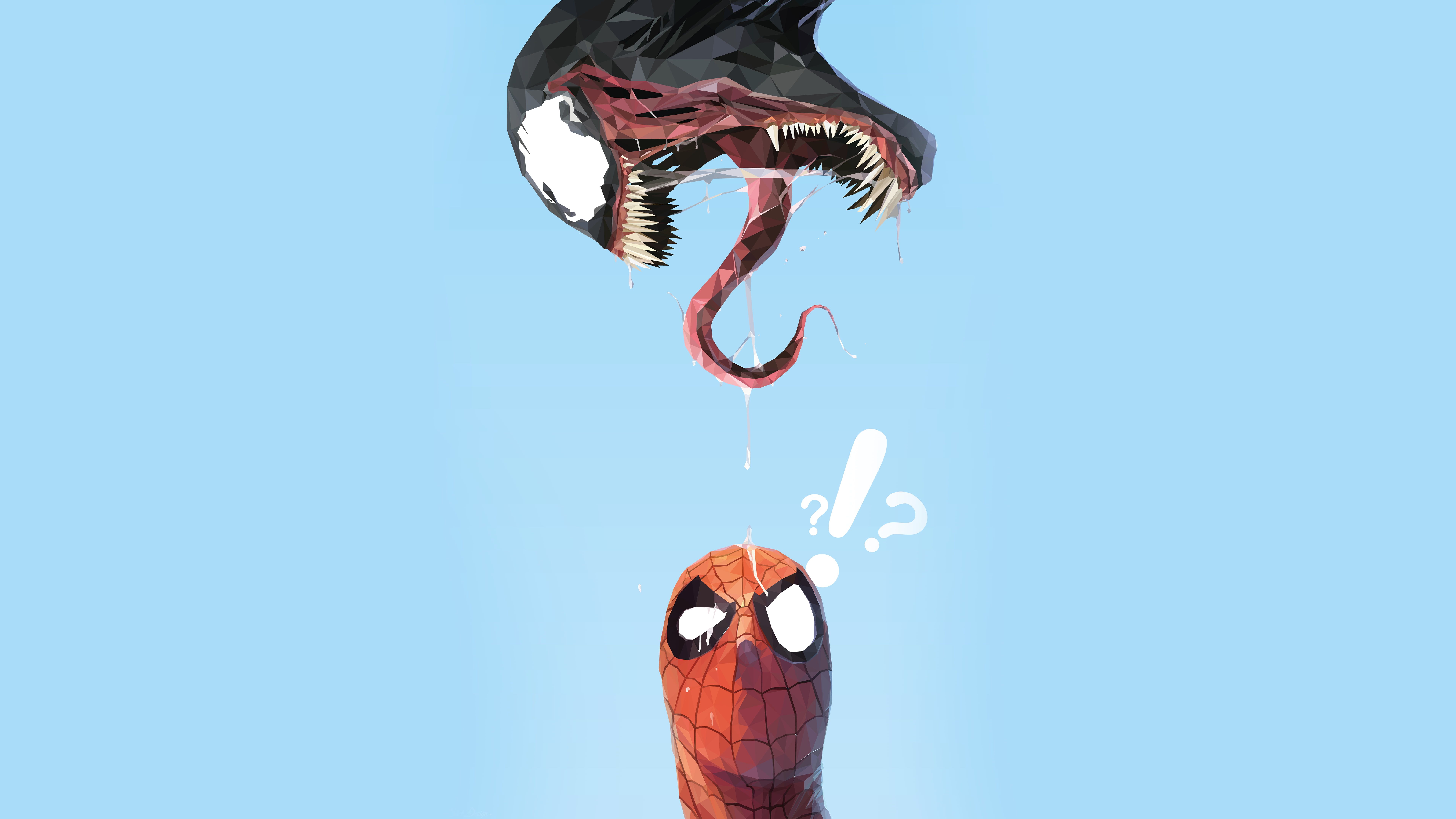 8K #Minimal K #Spider Man #Venom K #wallpaper #hdwallpaper #desktop. Superhero Wallpaper, Marvel Wallpaper, 8k Wallpaper