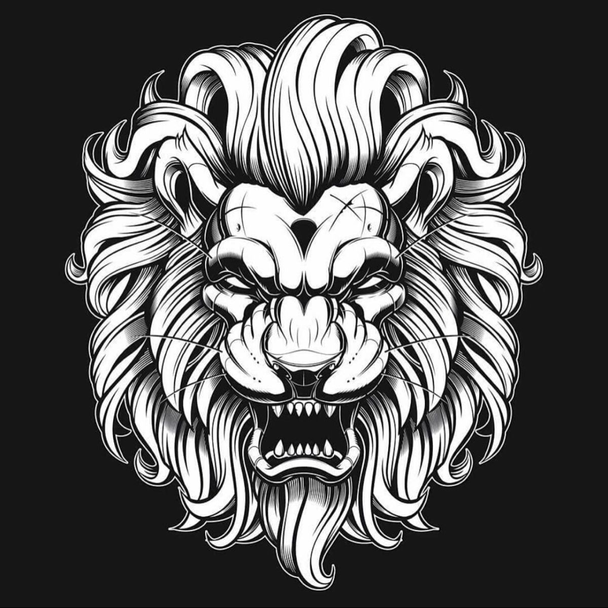 Iamsanakhan9: I will create custom canva instagram and feeds for $10 on fiverr.com. Lion art tattoo, Lion art, Lion tattoo