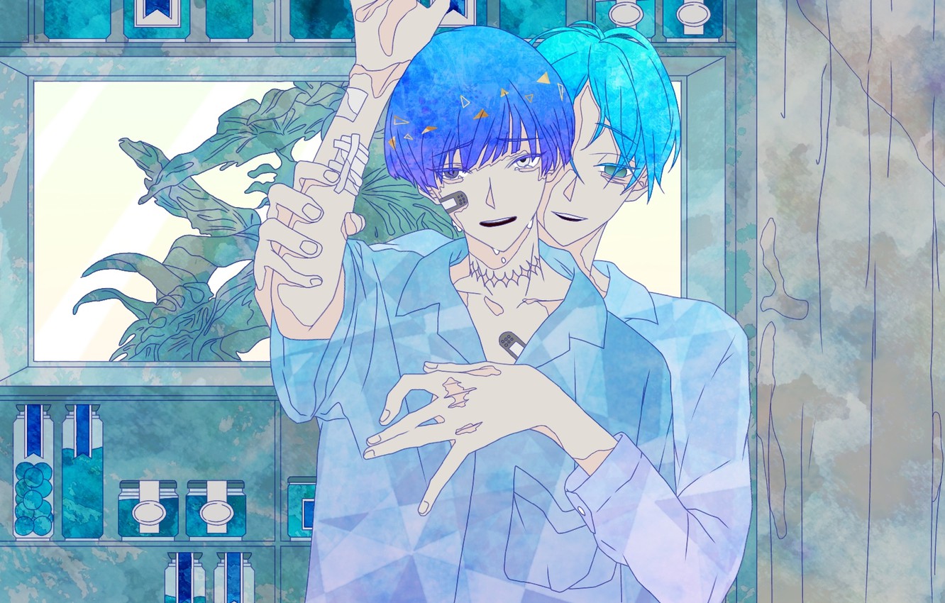 Wallpaper Wallpaper, Fanart, Pixiv, House no Kuni, Fanart From Pixiv, Pixiv Id 23969749, Phosphophyllite (Houseki no Kuni) image for desktop, section сёнэн