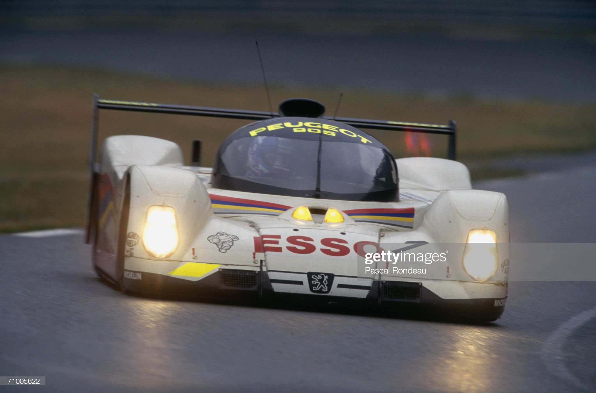 Peugeot 905 drivers Mark Blundell, Yannick Dalmas and Derek Warrick. News Photo