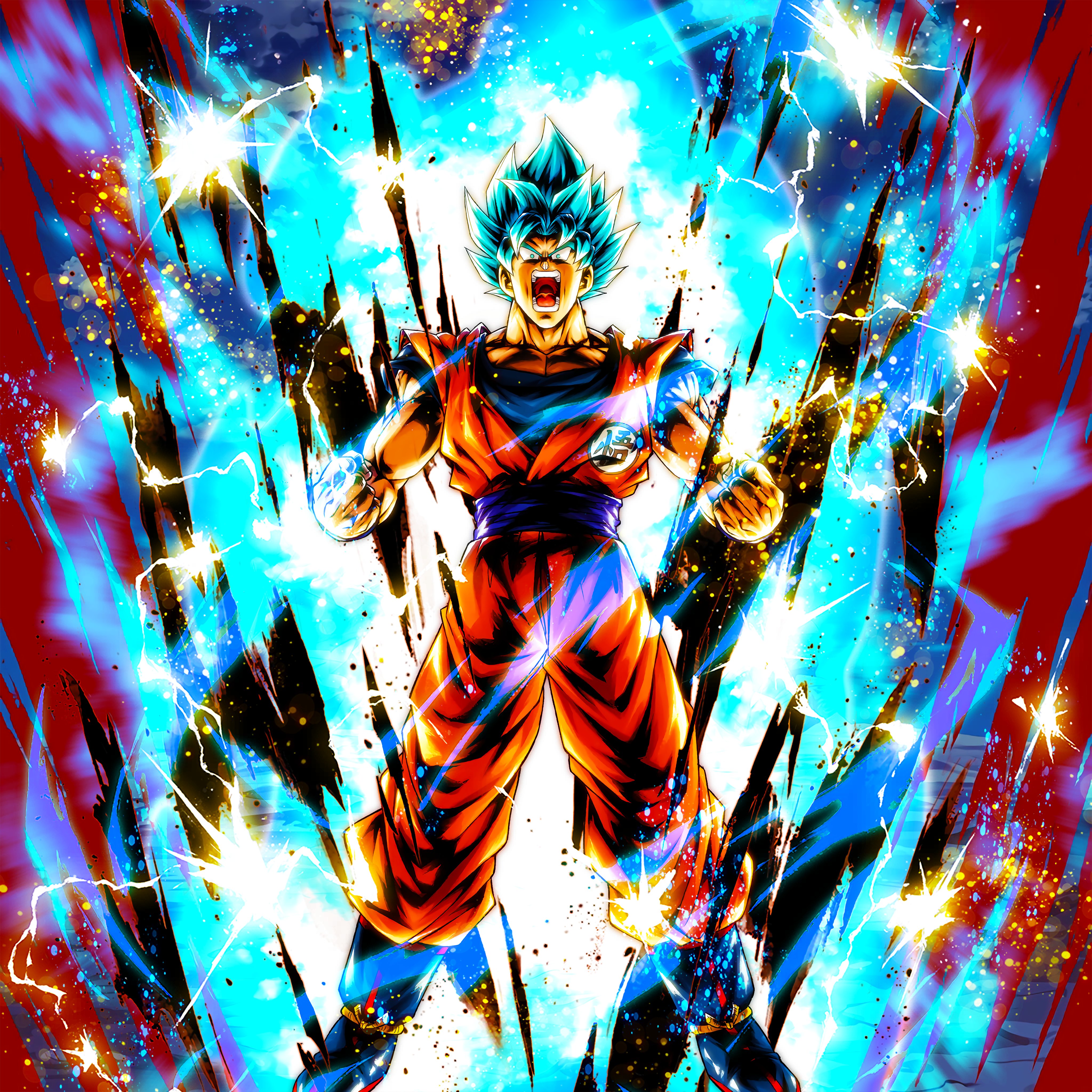 John Sparking Super Saiyan God SS Goku (Revival Art) HD + 4K PC Wallpaper + 4K Phone Wallpaper! #DBLegends #DragonBallLegends