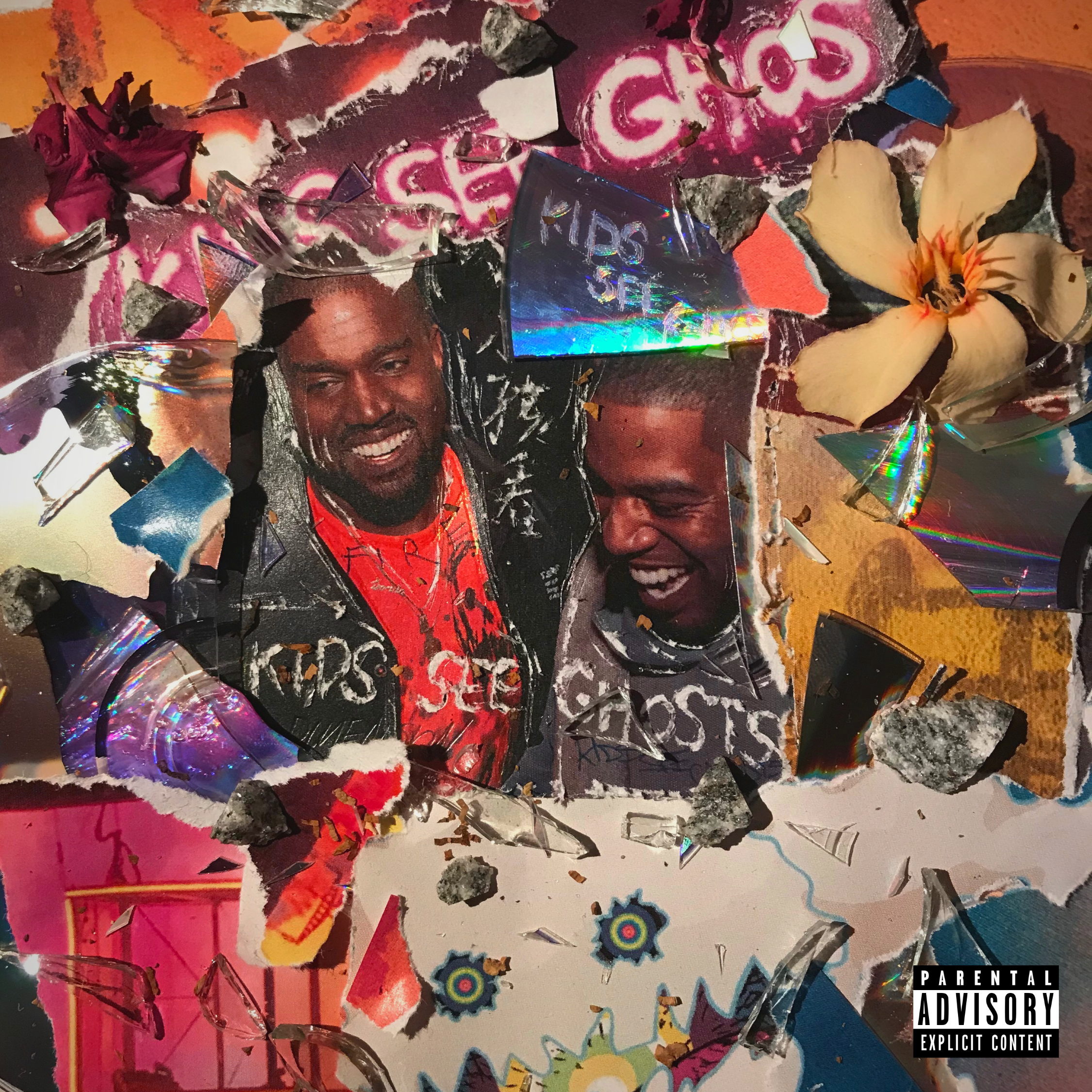 Cover art I made for KIDS SEE GHOSTS today, hope u all like it, KidCudi. Cover art, Kanye west kids, Art