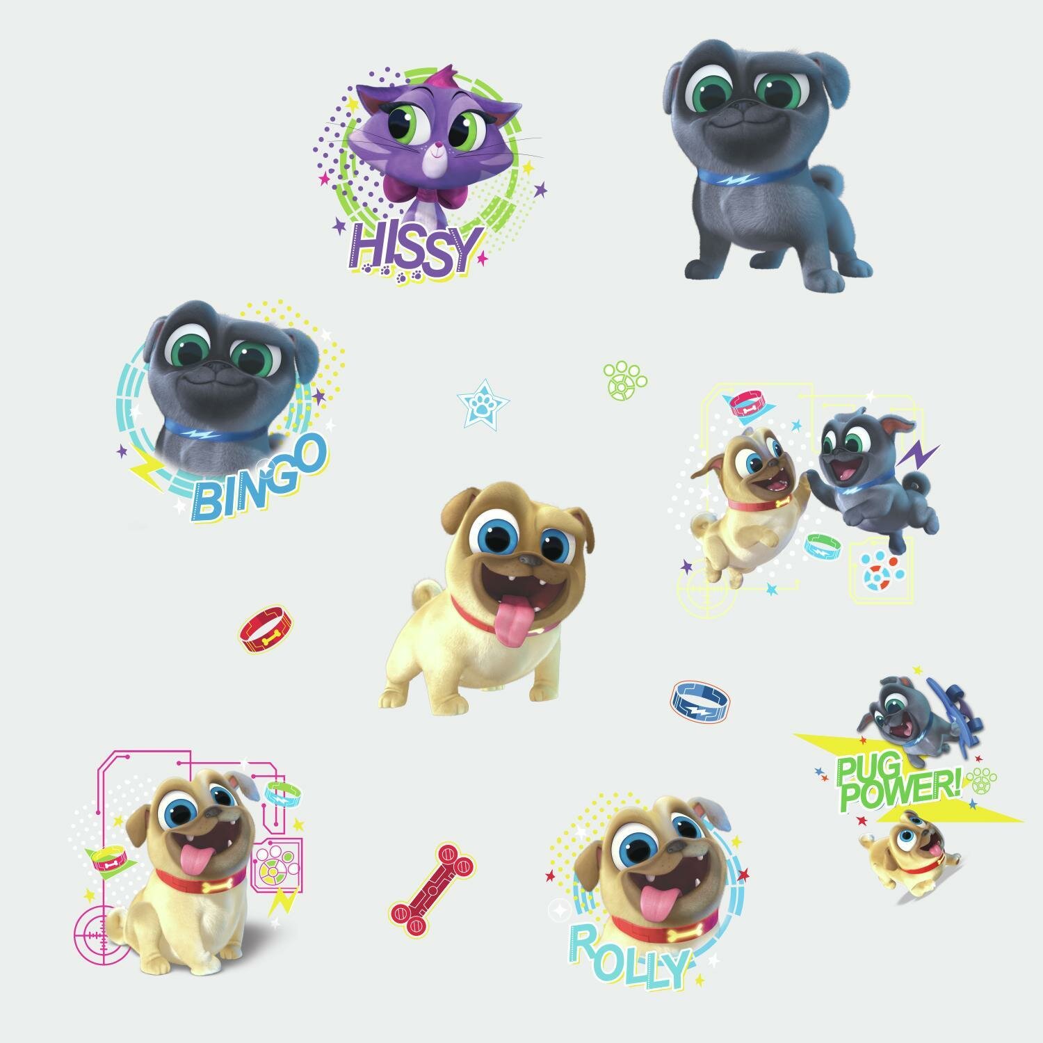 Room Mates Puppy Dog Pals Peel and Stick Wall Decal & Reviews