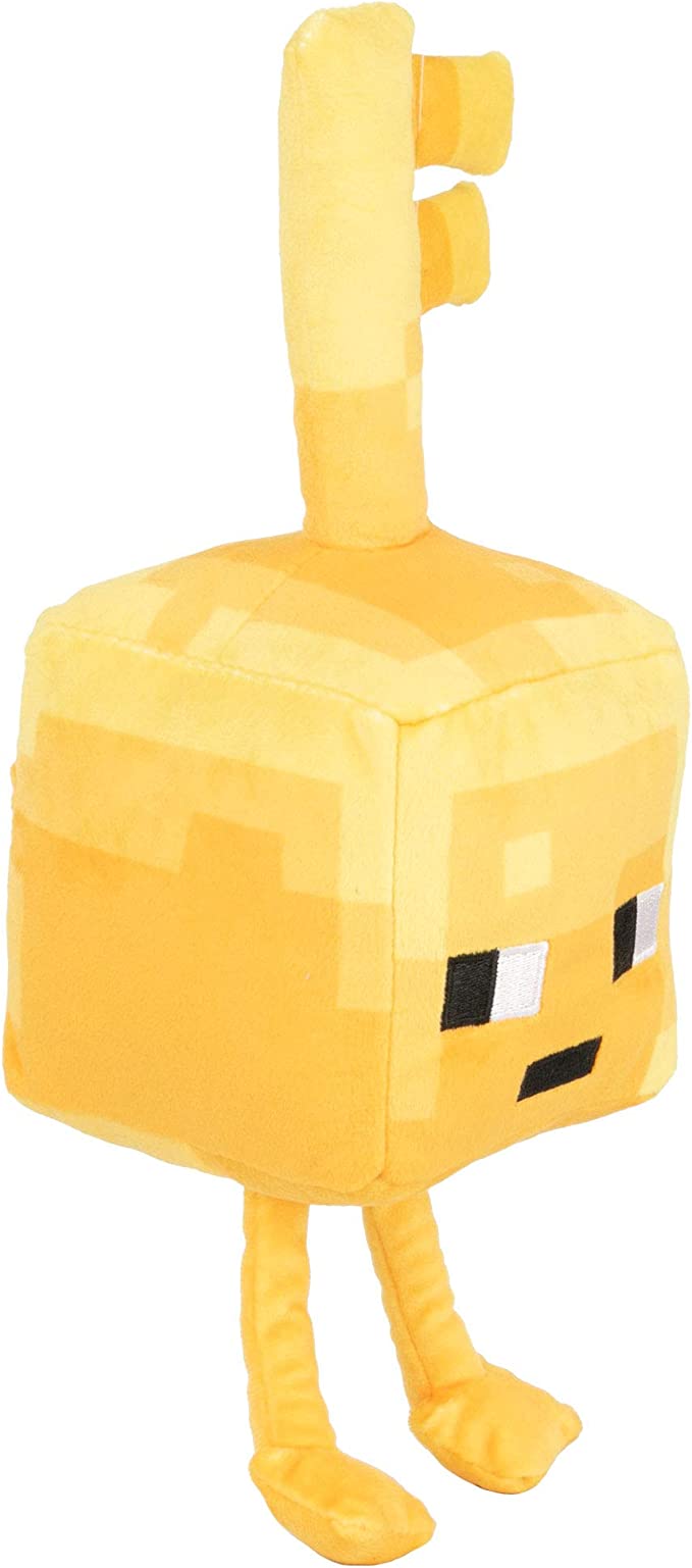 JINX Minecraft Dungeons Happy Explorer Gold Key Golem Plush Stuffed Toy, Gold, 7 Tall, Toys & Games