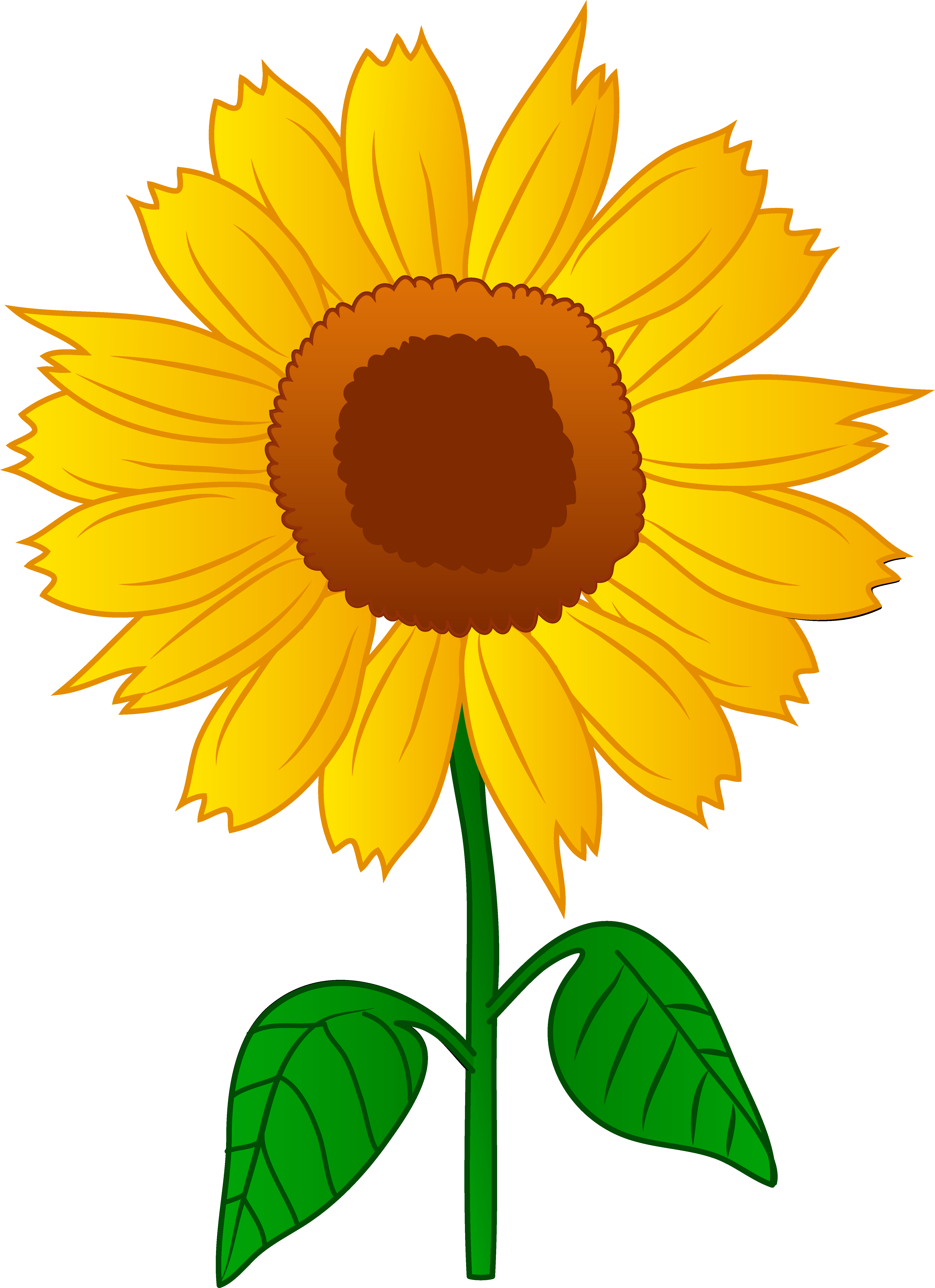 Free Cartoon Sunflower, Download Free Cartoon Sunflower png image, Free ClipArts on Clipart Library