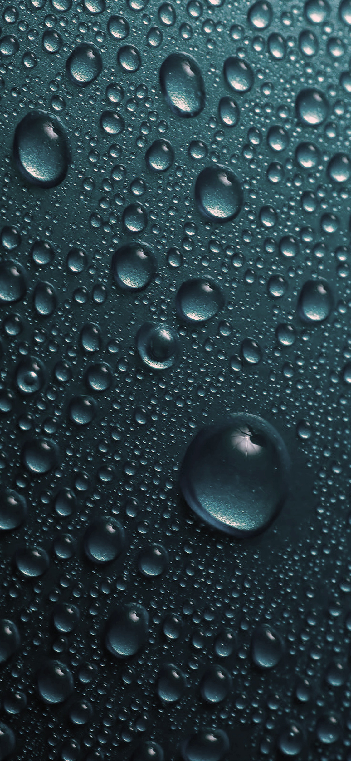iPhone X wallpaper. rain drop blue water sad pattern dark