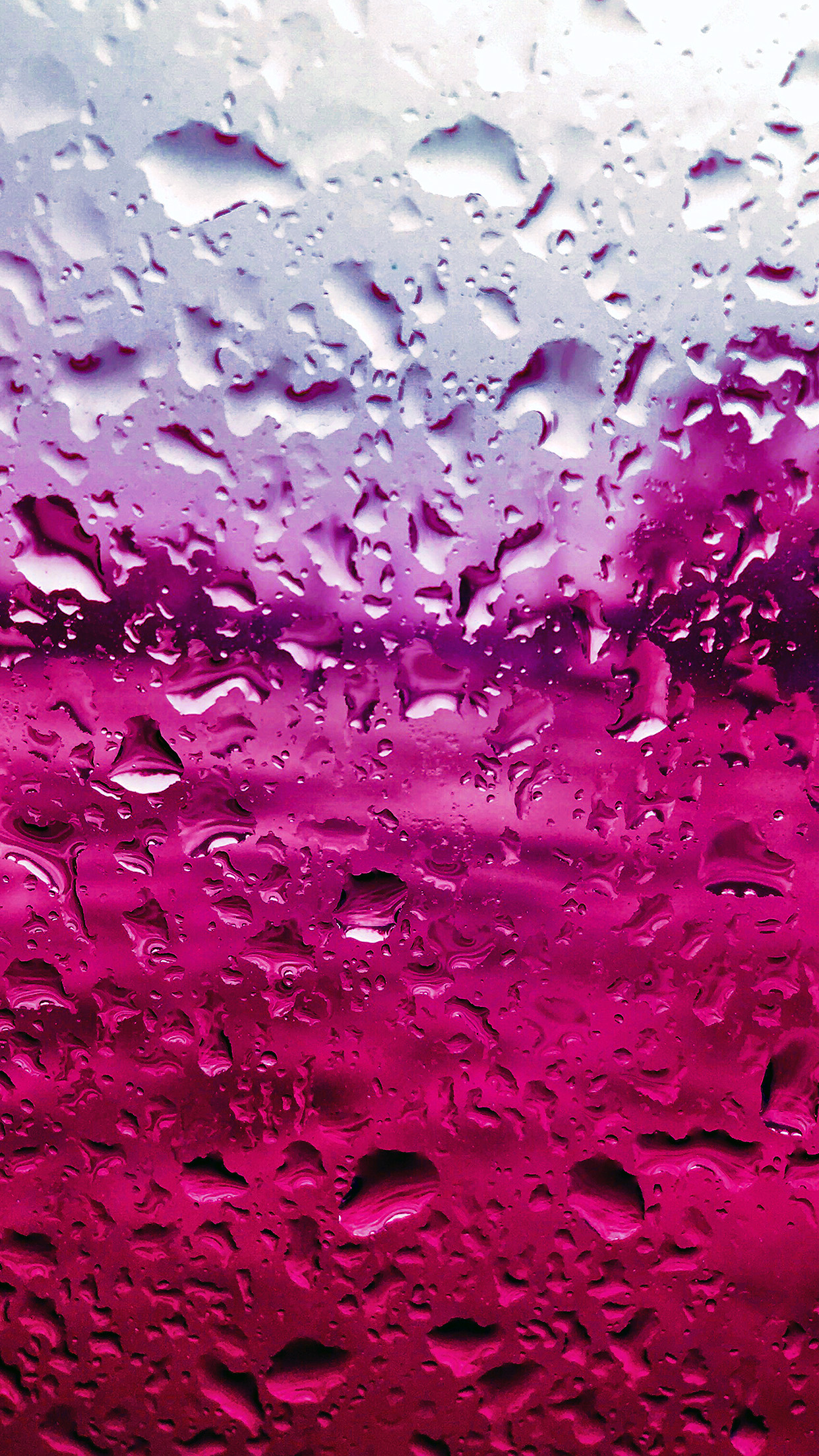 iPhone X wallpaper. rain drop window red pattern