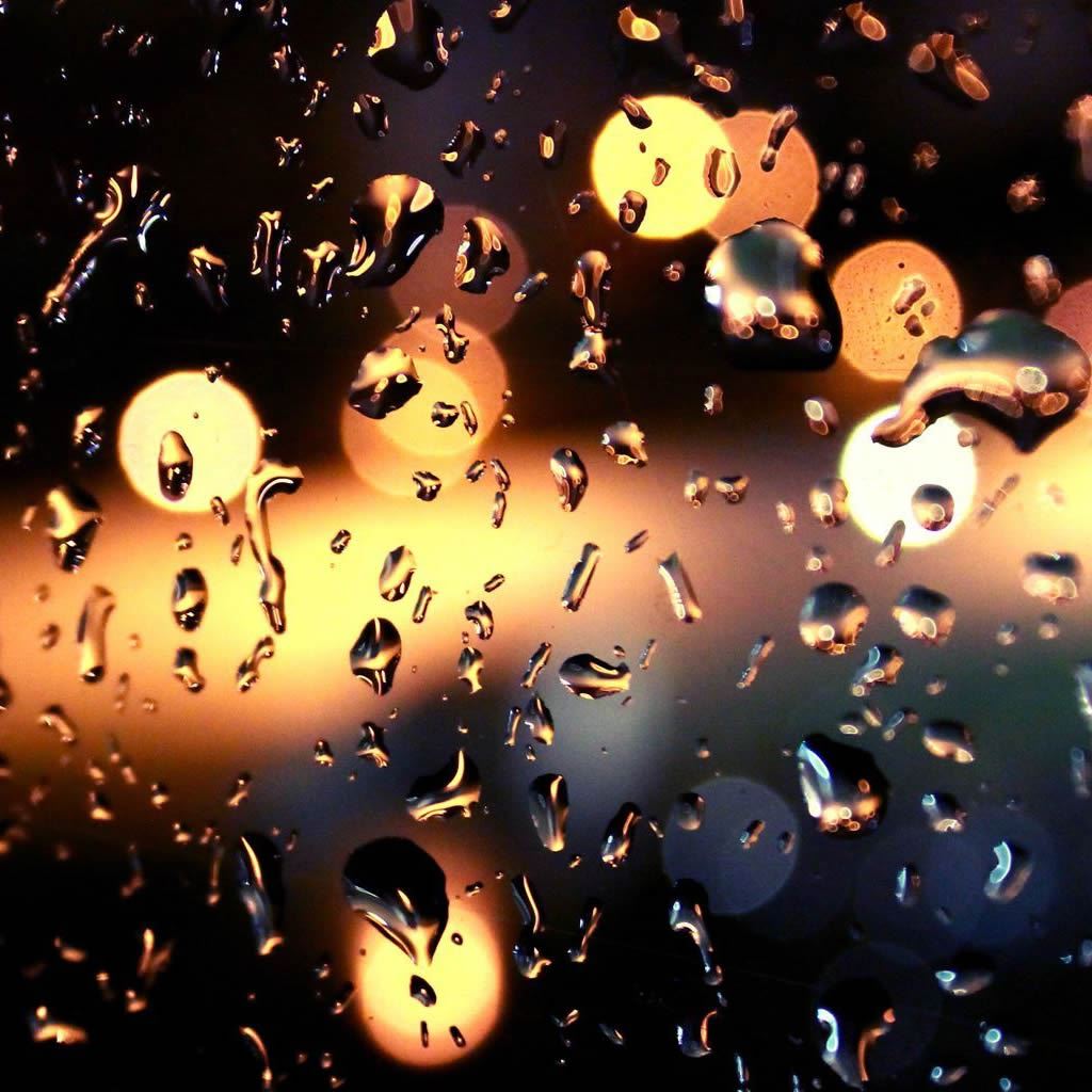 Rain Drops On The Window iPad Wallpaper Free Download