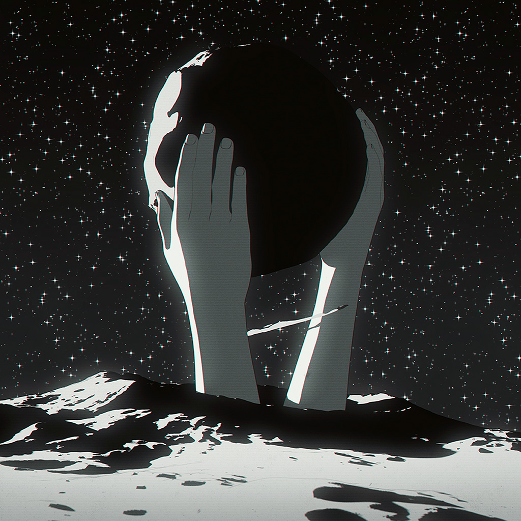 Painting Sky Star Night Hand Art Dark Wallpaper