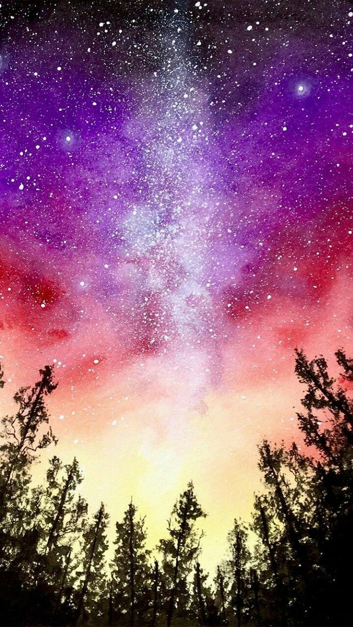 Art. Galaxy painting, Pretty wallpaper, Beautiful nature wallpaper