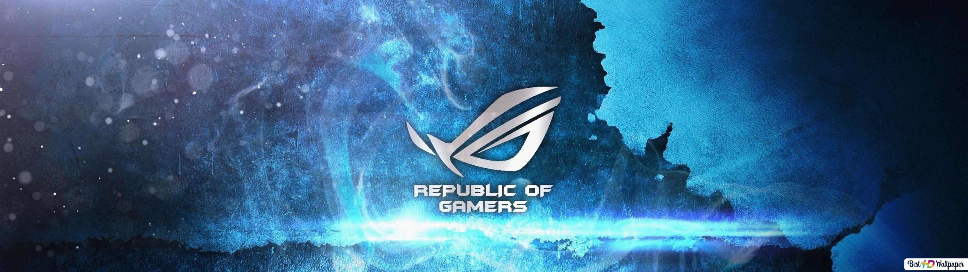ASUS ROG (Republic of Gamers) Blue HD wallpaper download