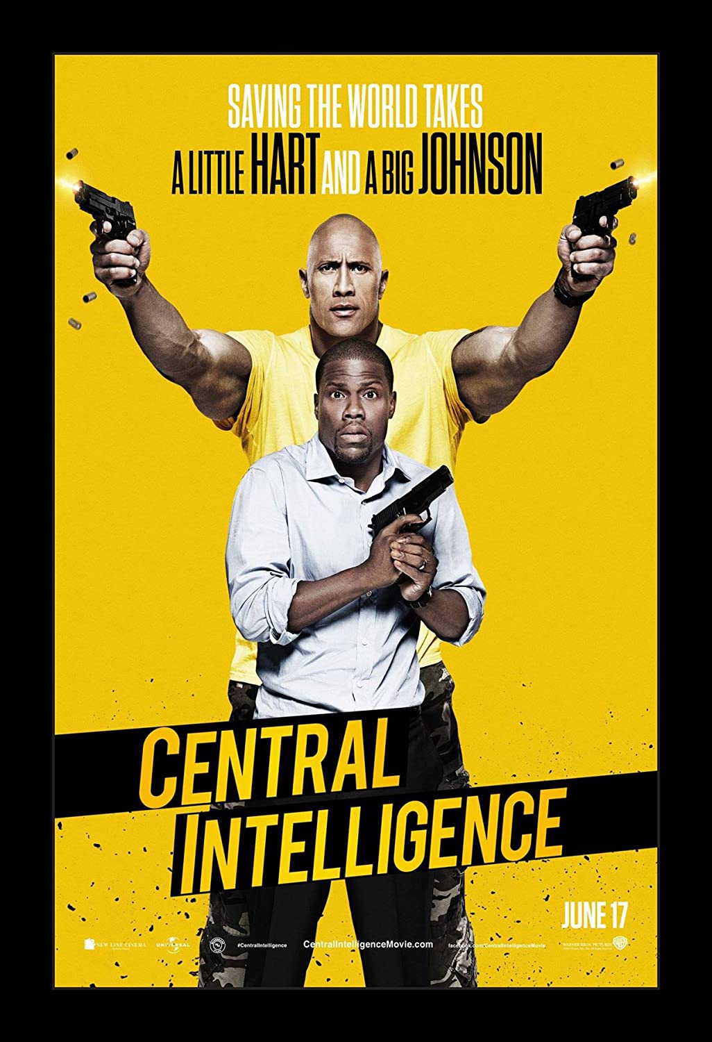 Wallspace Central Intelligence Framed Movie Poster: Posters & Prints