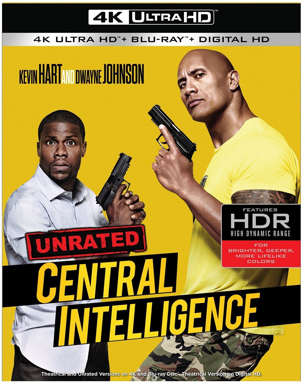 Central Intelligence 4K Ultra HD Cover. Central intelligence movie, Dwayne johnson, Blu ray movies