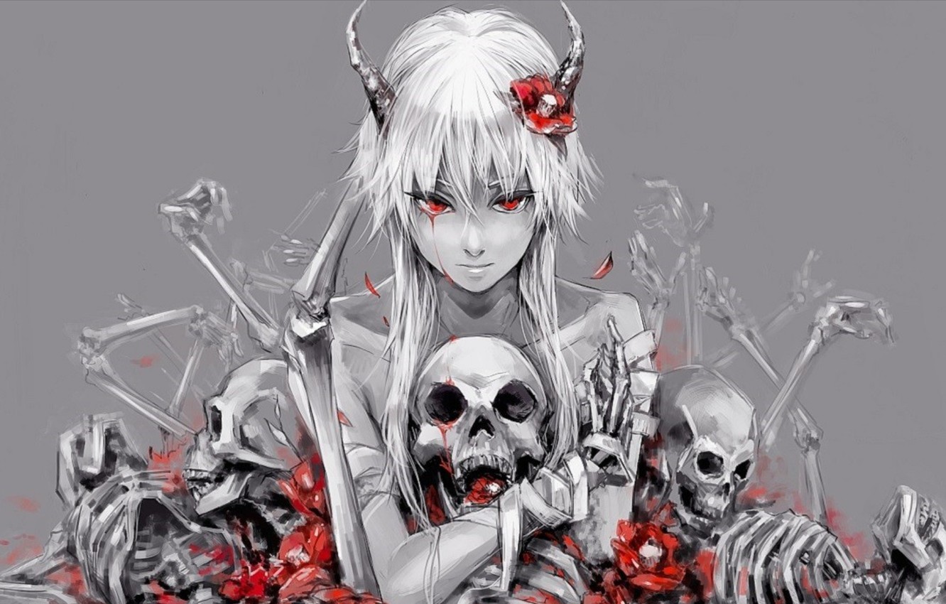 Wallpaper look, background, the demon, Mirai Nikki, Future diary image for desktop, section сёнэн