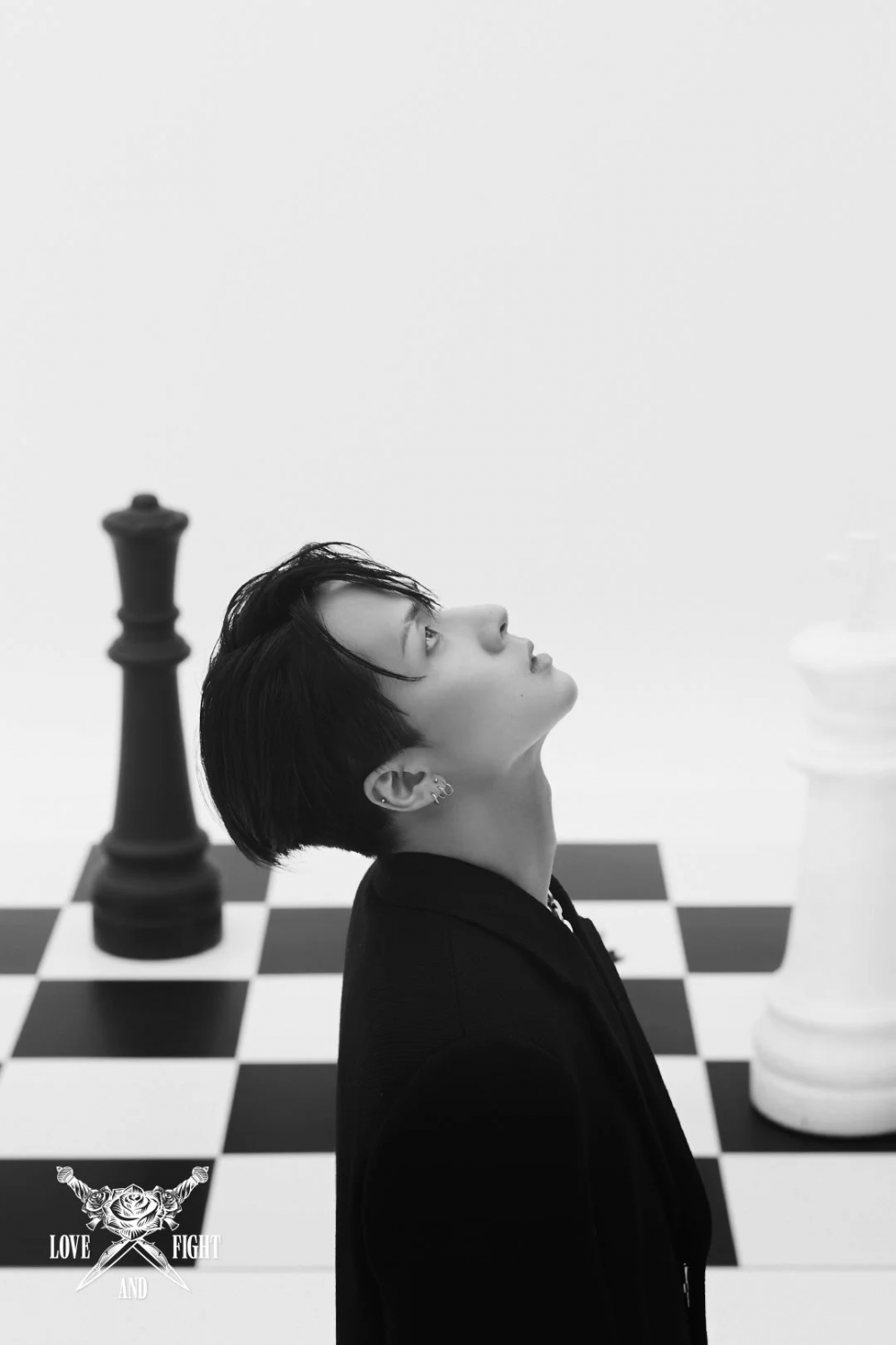 Ravi unravels his gushing charms in the latest black and white teaser photo for his second LP 'Love & Fight'