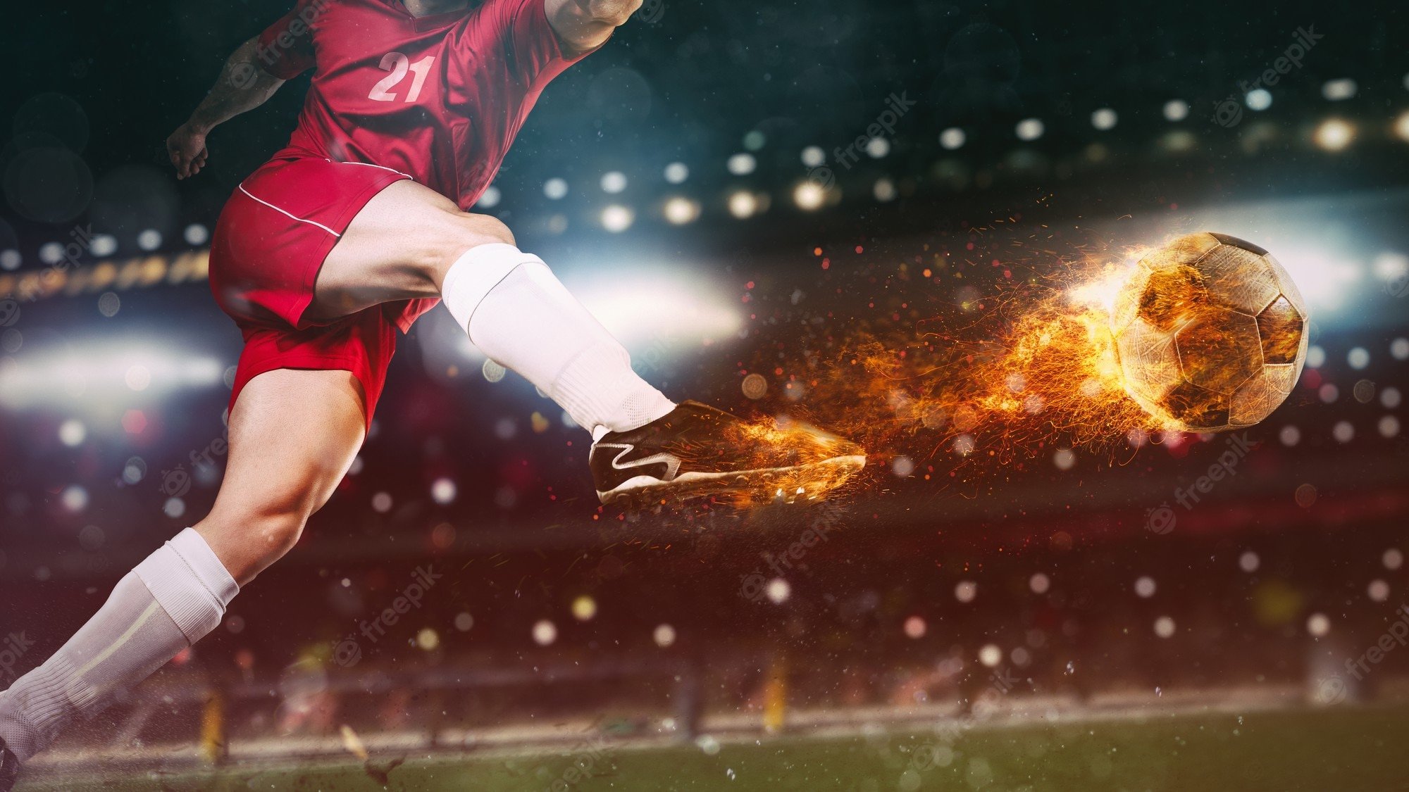 Soccer fire Image. Free Vectors, & PSD