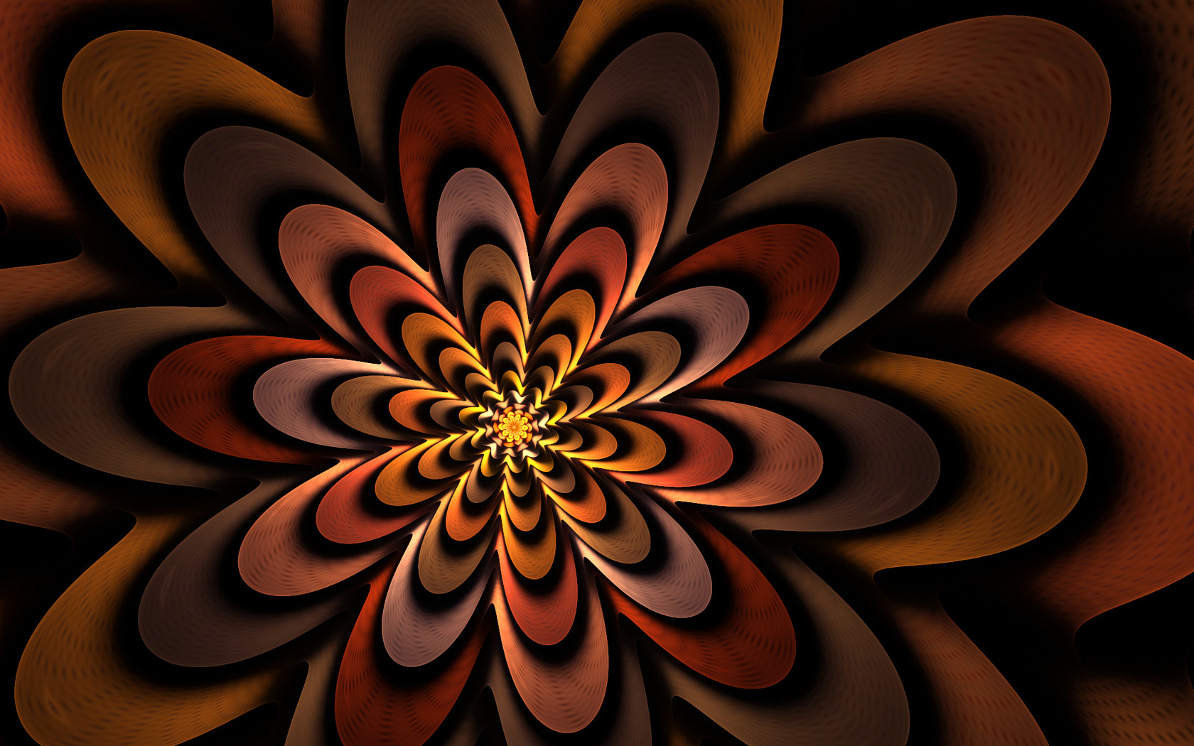 Fractal Brown Abstract Wallpaper