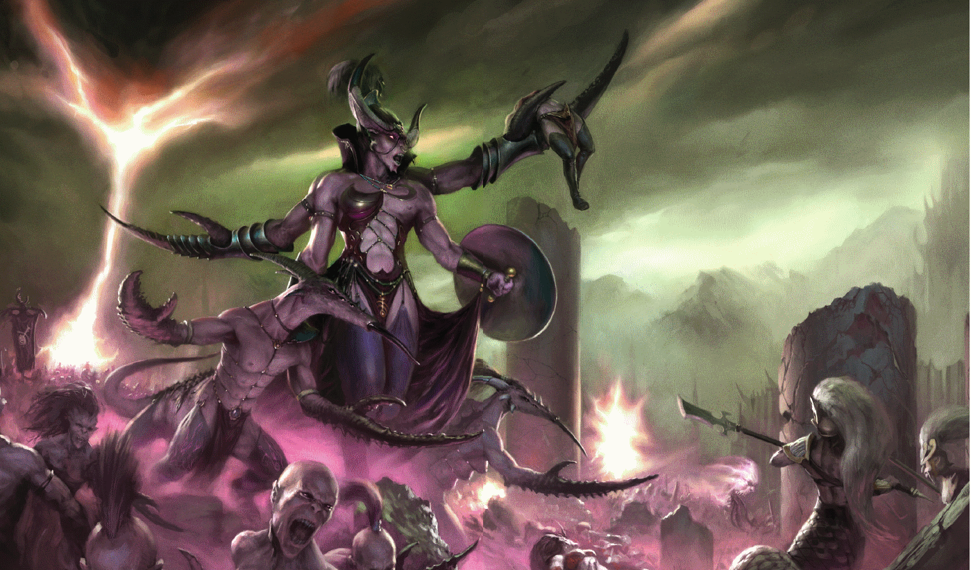 Warhammer Age of Sigmar. Artworks From Age of Sigmar XXVIII of Slaanesh. Warhammer 40k artwork, Fantasy concept art, Warhammer