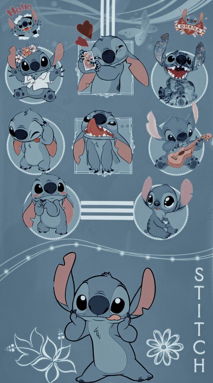 Wallpaper Stitch. iPhone wallpaper girly, Lilo and stitch drawings, Cute wallpaper