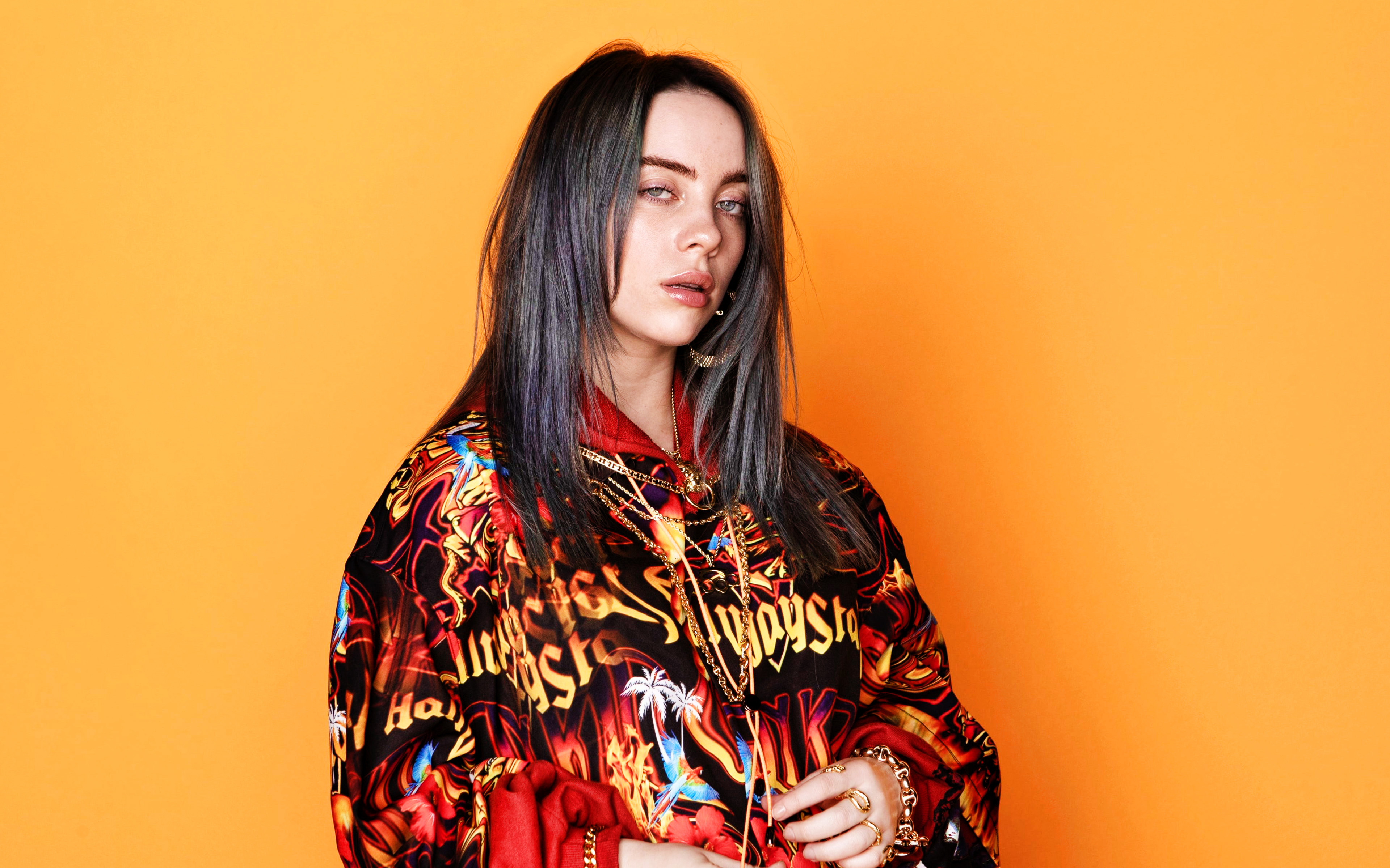 Download wallpaper Billie Eilish, 4k, music stars, american celebrity, Billie Eilish Pirate Baird OConnell, american singer, Billie Eilish 4K, Billie Eilish photohoot for desktop with resolution 3840x2400. High Quality HD picture wallpaper