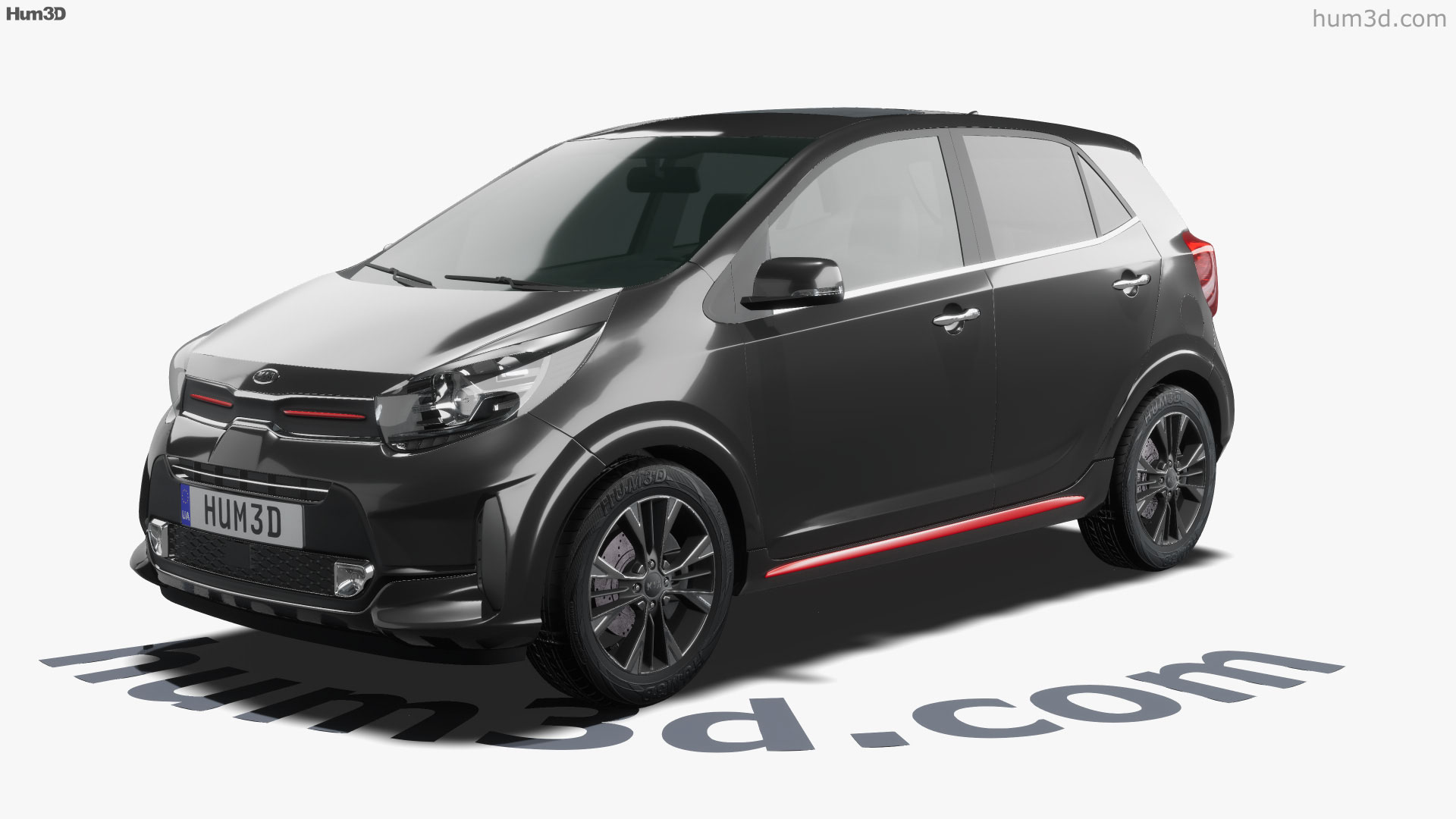 View Of Kia Picanto GT Line 2022 3D Model