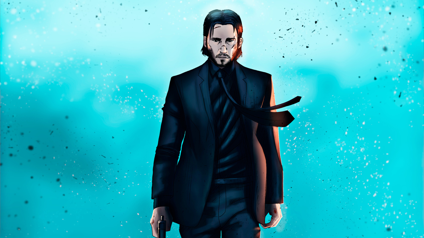 Art John Wick 1366x768 Resolution HD 4k Wallpaper, Image, Background, Photo and Picture