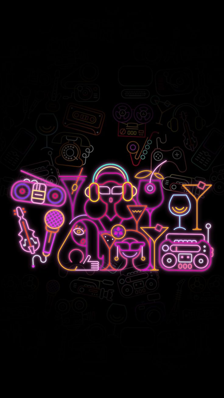 ideas. Dance wallpaper, Neon wallpaper, Cool phone cases