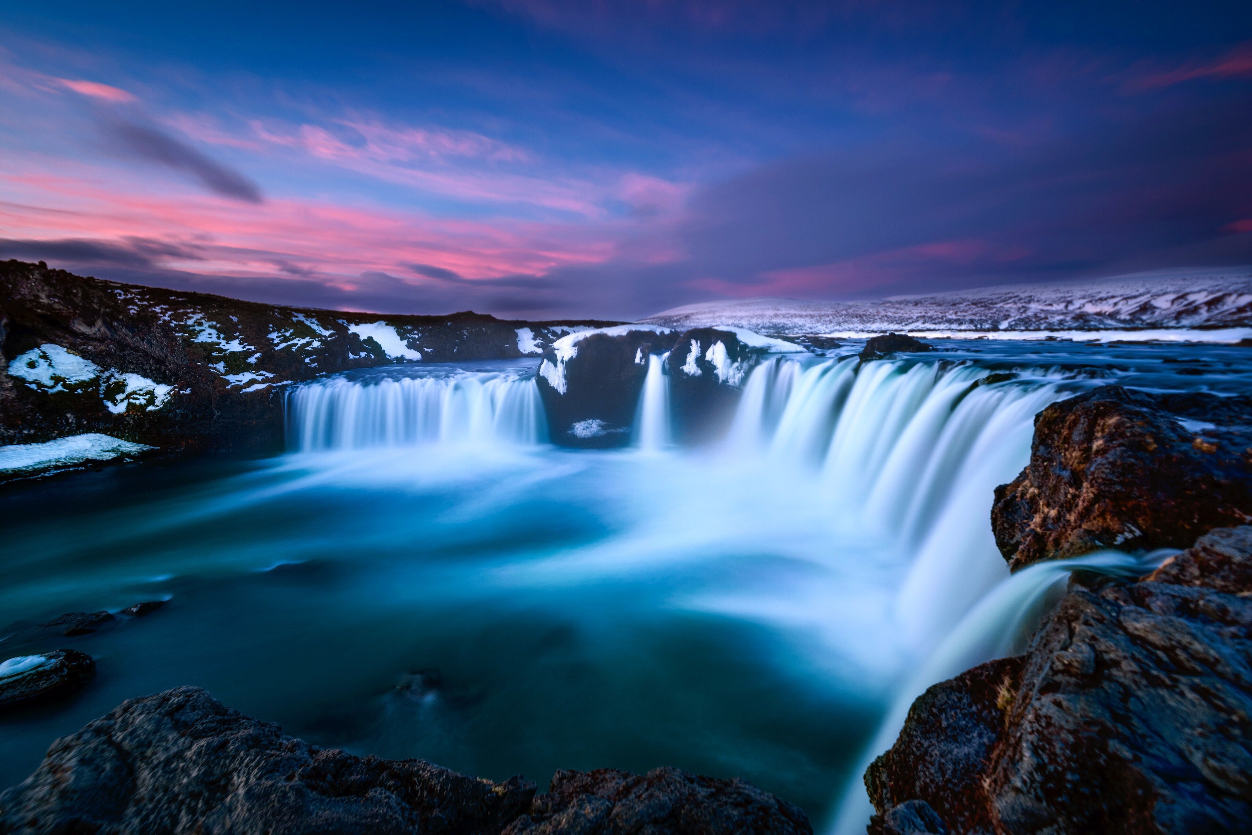 Звук водопада. Водопад Годафосс, Исландия. Водопад 4к. Красивый водопад 4к. Водопад Ultra HD.