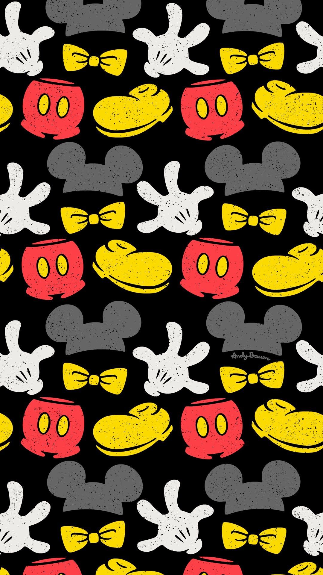 Mickey Pattern Wallpaper Free Mickey Pattern Background