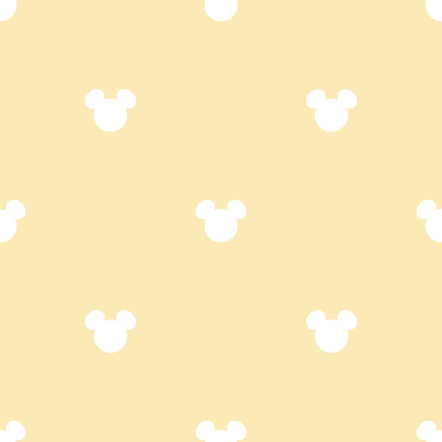 Download Disney Yellow Logo Patterns Wallpaper