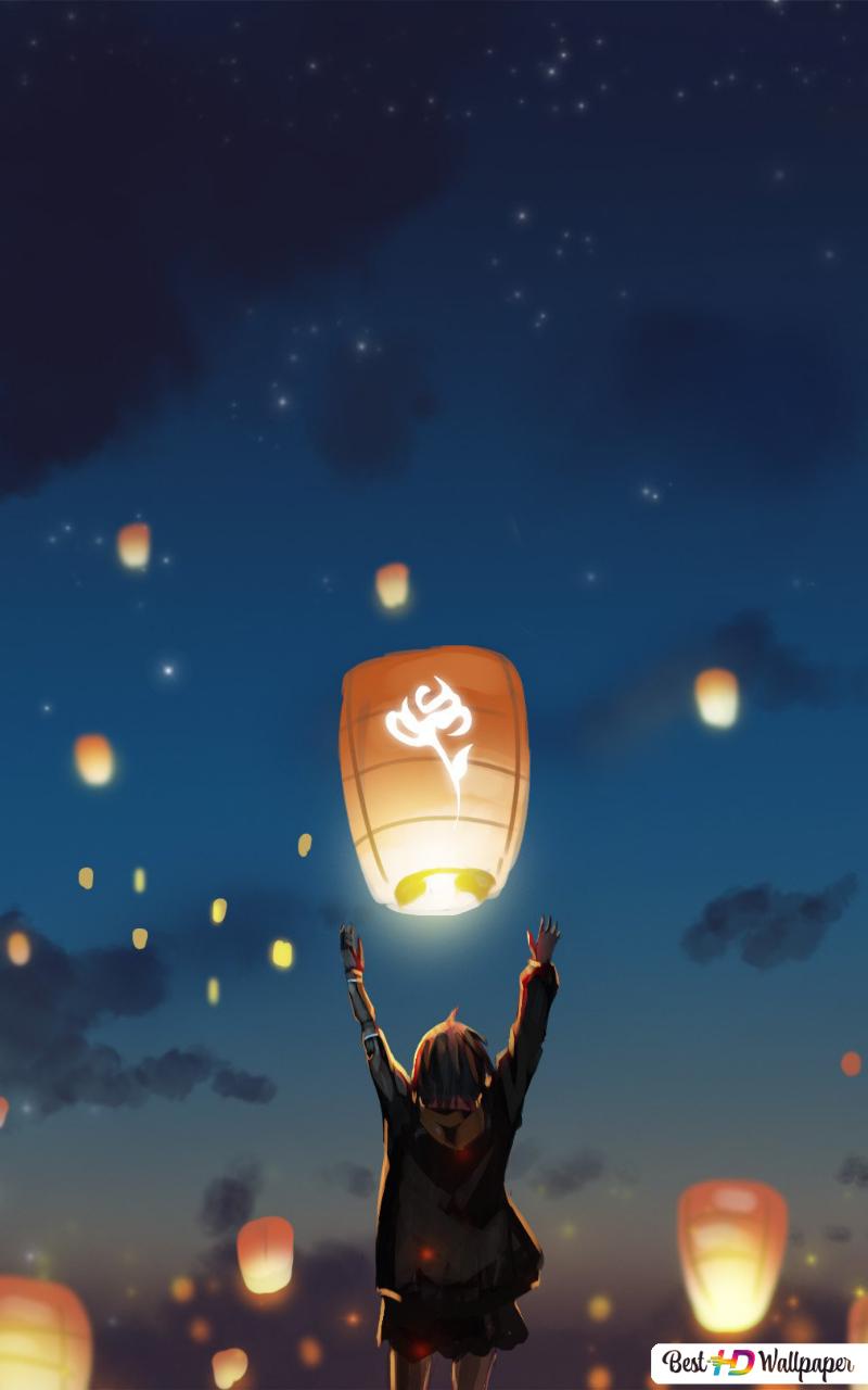 Eternal Japanese Lanterns HD wallpaper download