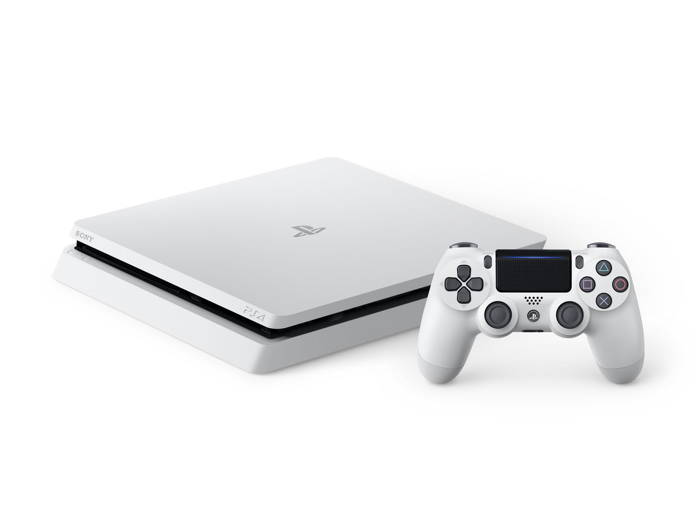 The PS4 Slim is now available in a cool glacier white color