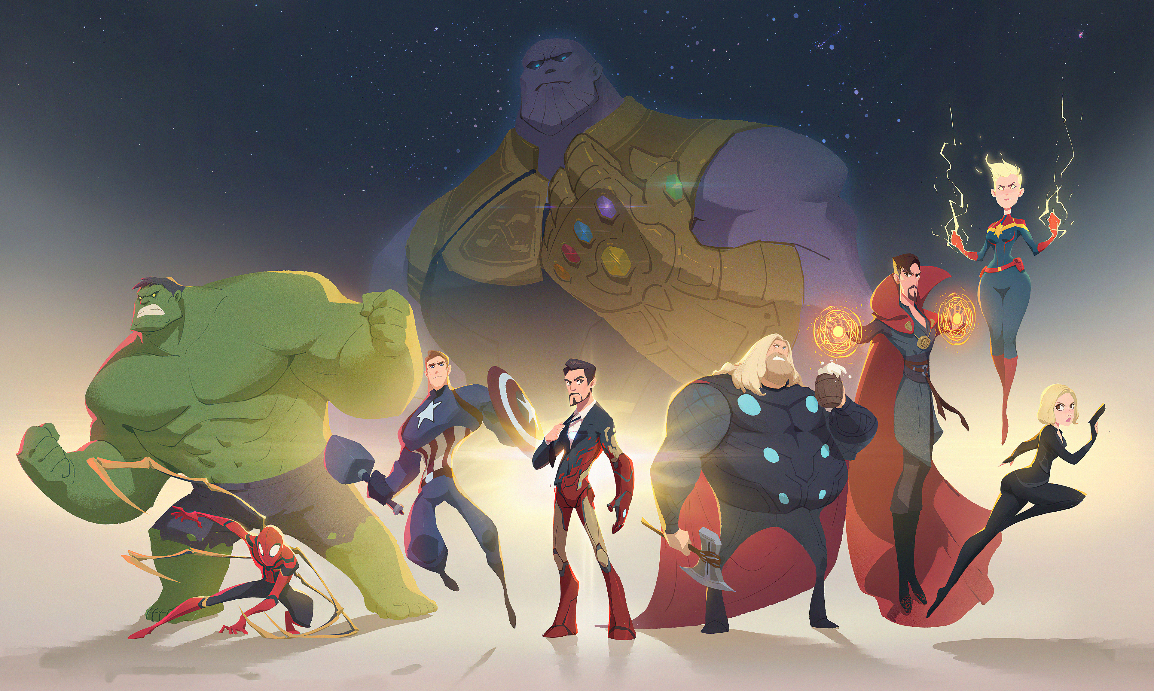 Minimalist Marvel Desktop Wallpapers - Wallpaper Cave
