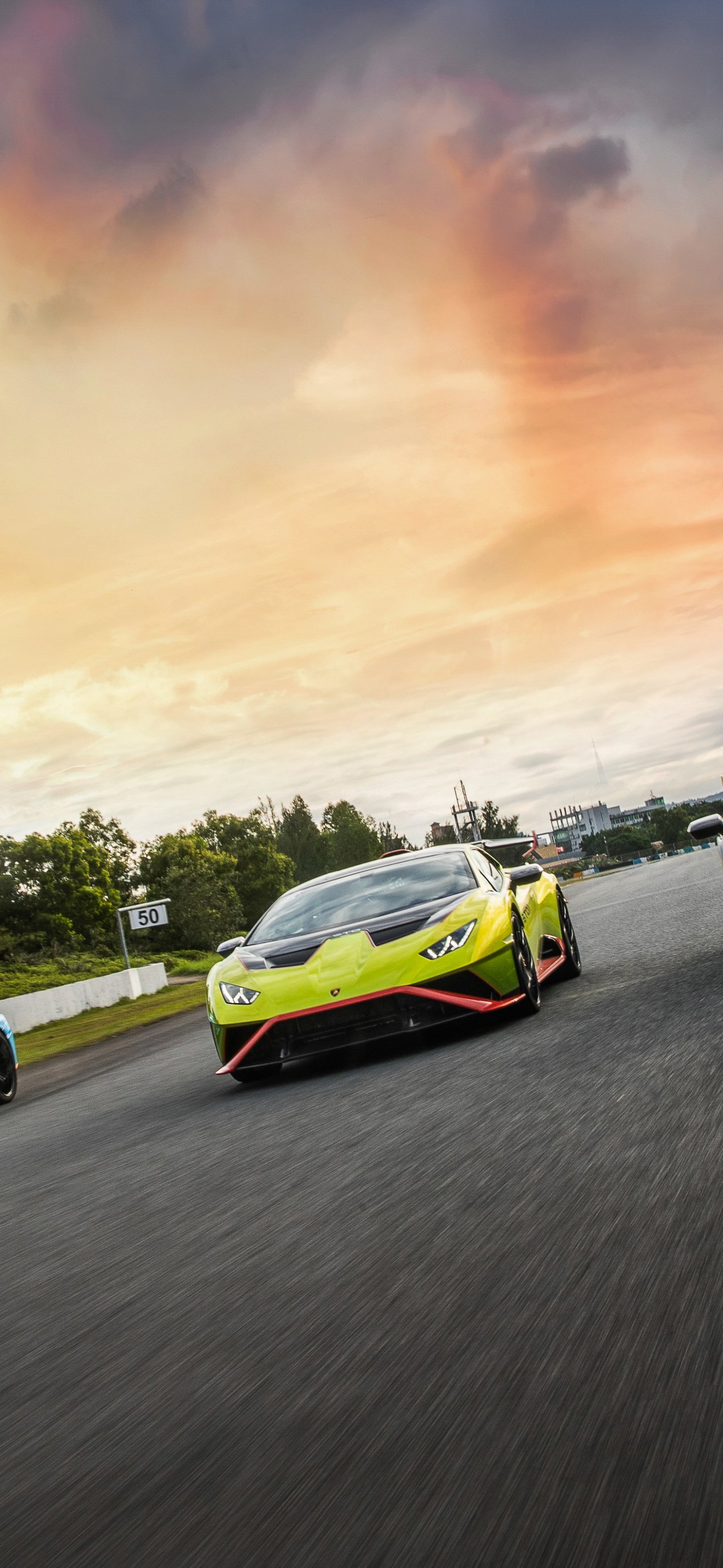 Lamborghini Huracán STO Phone Wallpaper