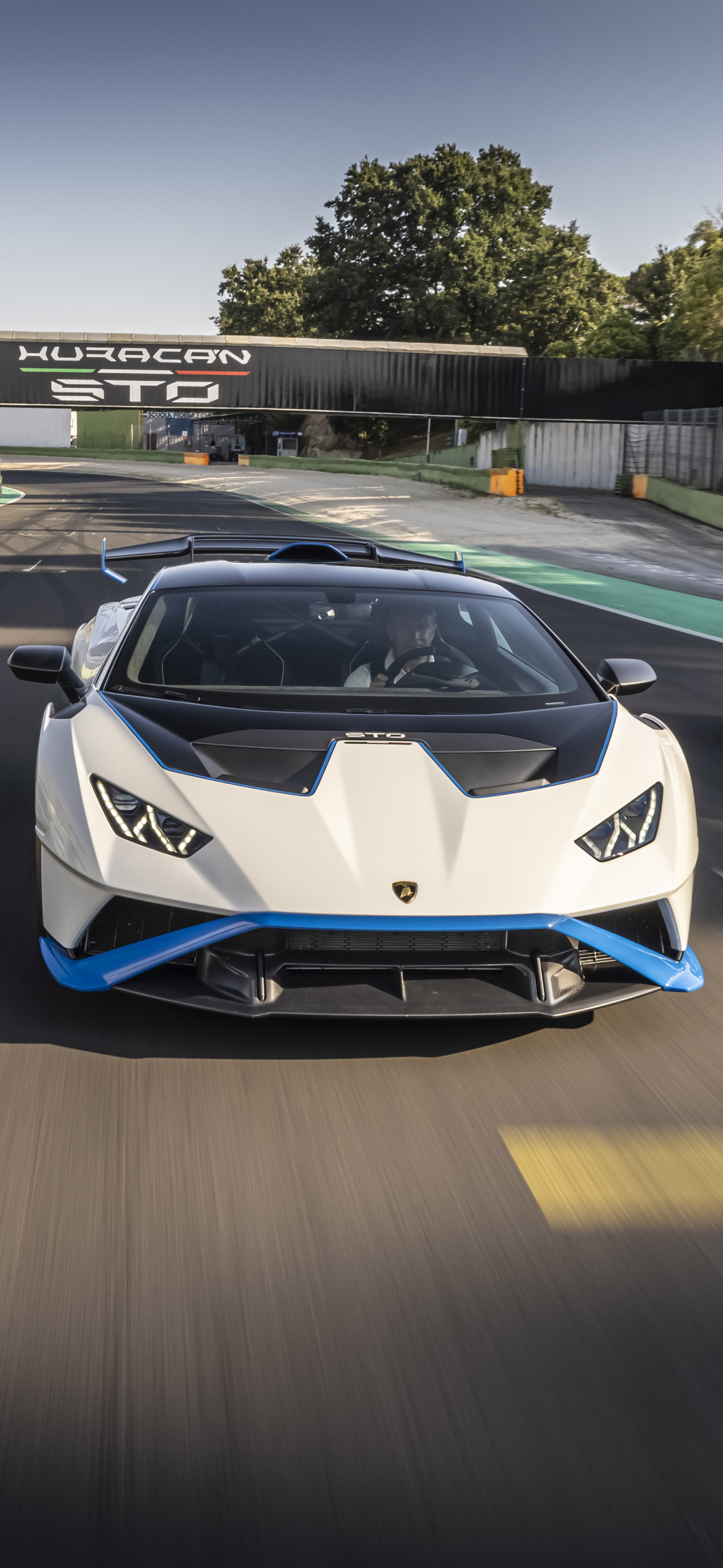 Lamborghini Huracán STO Phone Wallpaper