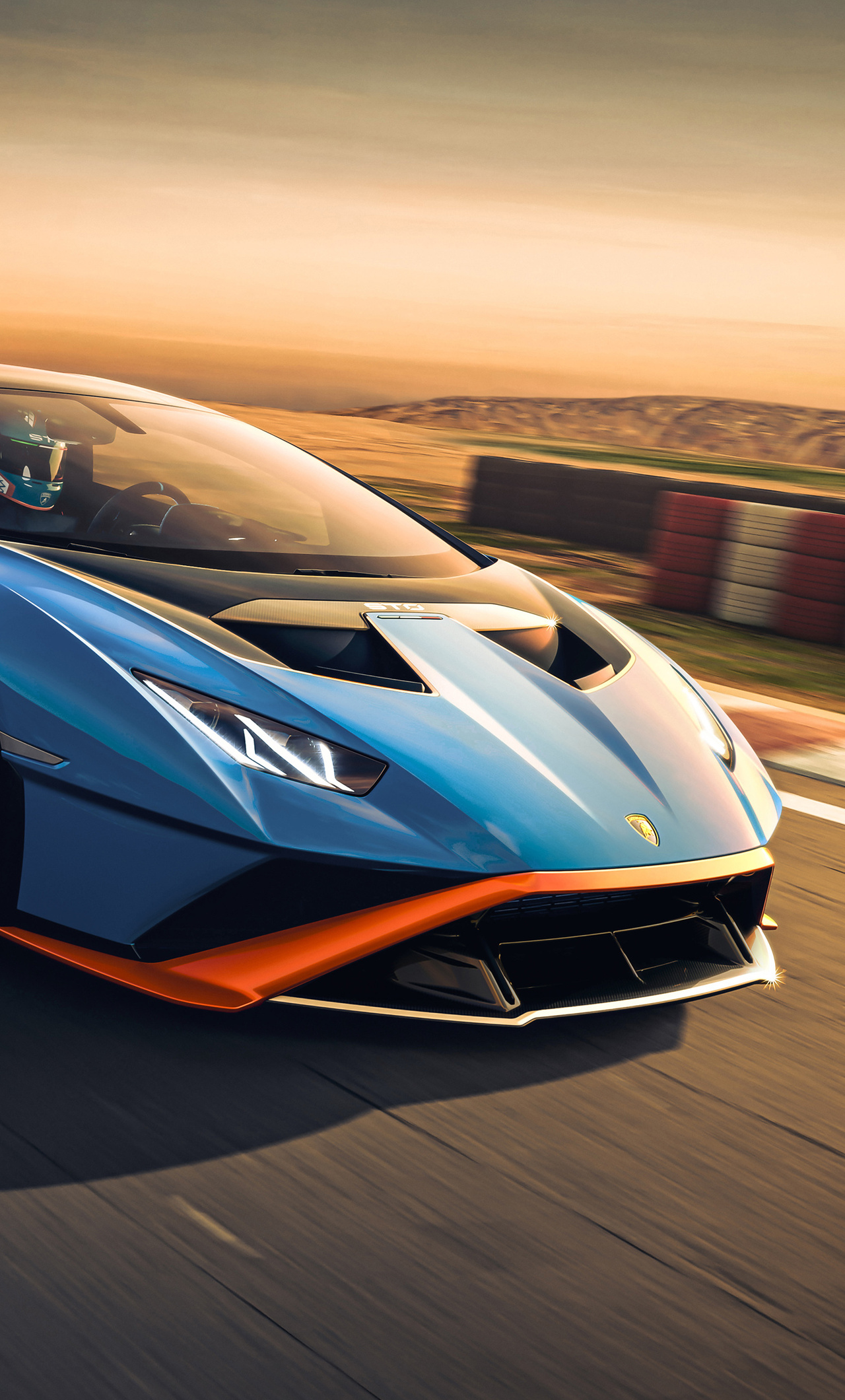 Lamborghini Huracan Sto On Track 5k iPhone HD 4k Wallpaper, Image, Background, Photo and Picture