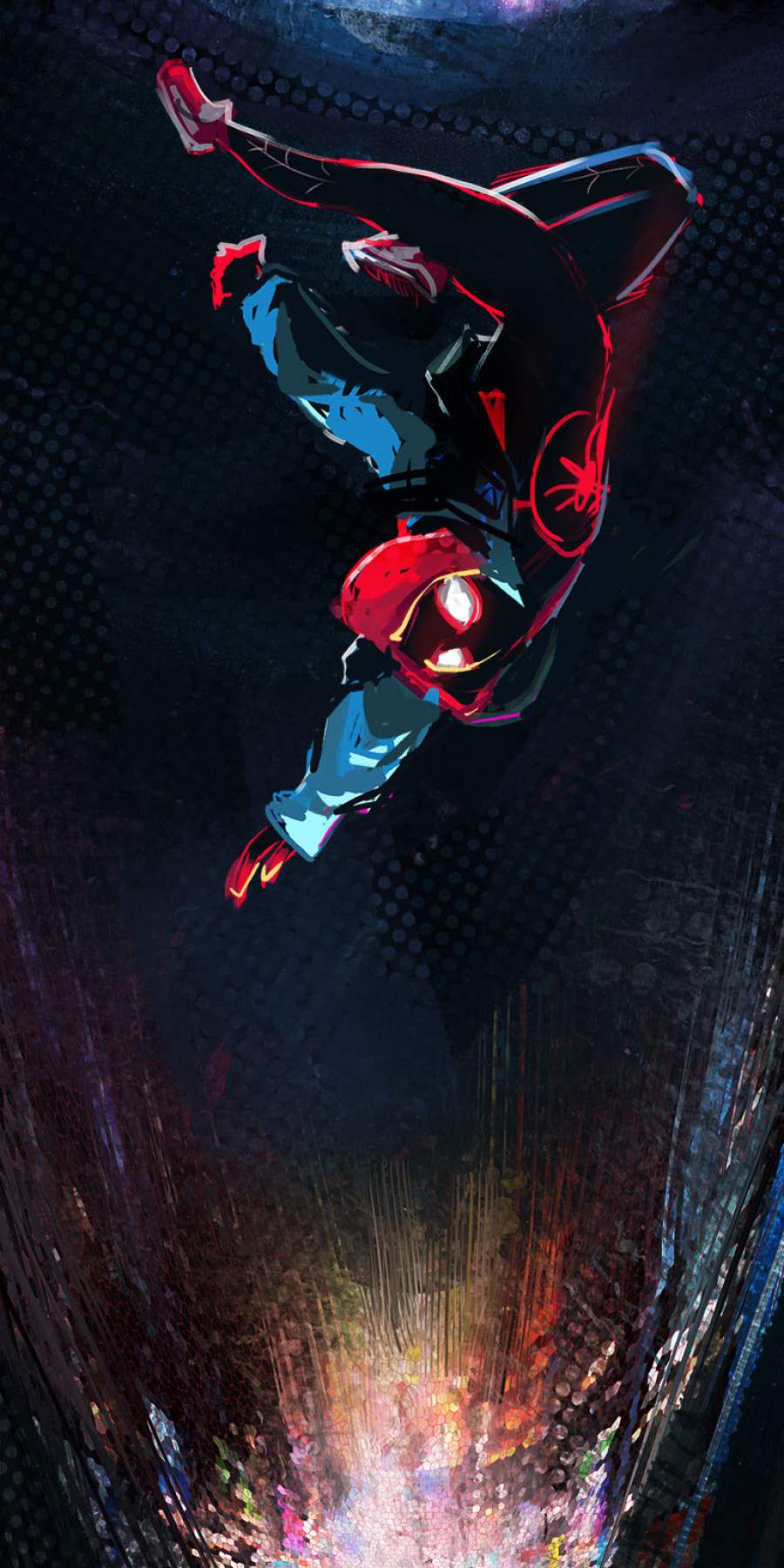 Spiderman Miles Morales Falling IPhone Wallpaper Wallpaper, iPhone Wallpaper