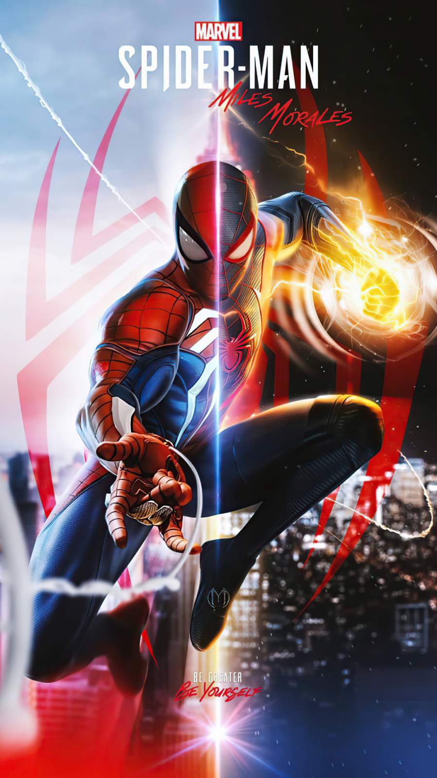 Spiderman Miles Morales Fanart Wallpaper, iPhone Wallpaper