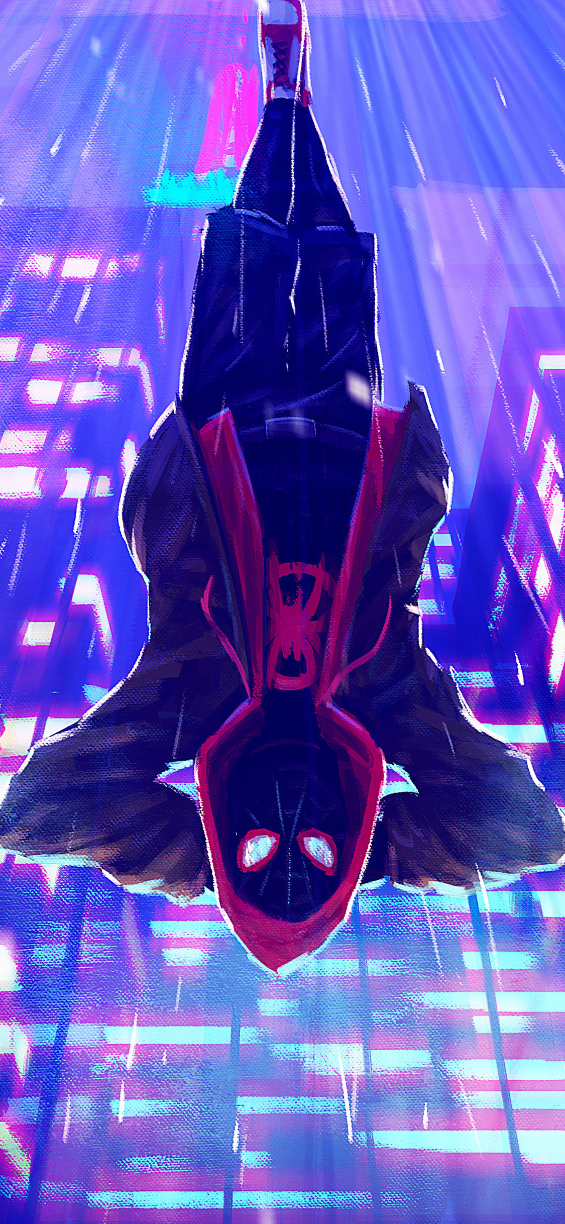 Miles Morales Spiderverse Arts iPhone XS, iPhone iPhone X HD 4k Wallpaper, Image, Background, Photo and Picture