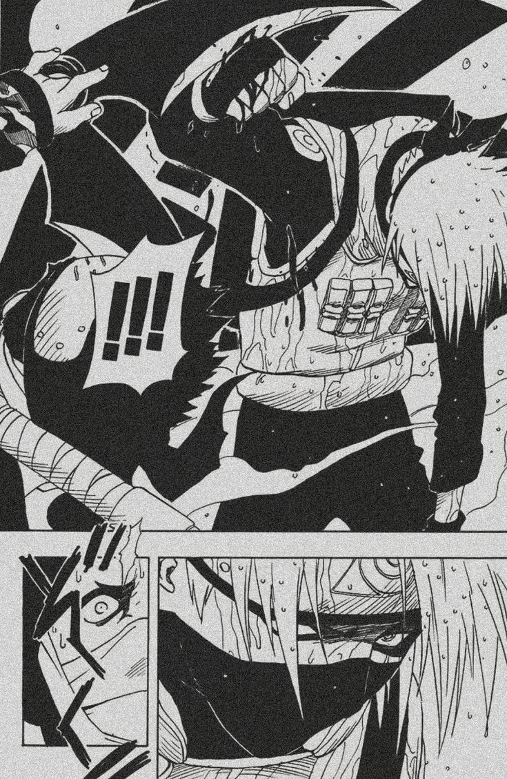 kakashi manga panel !! <3