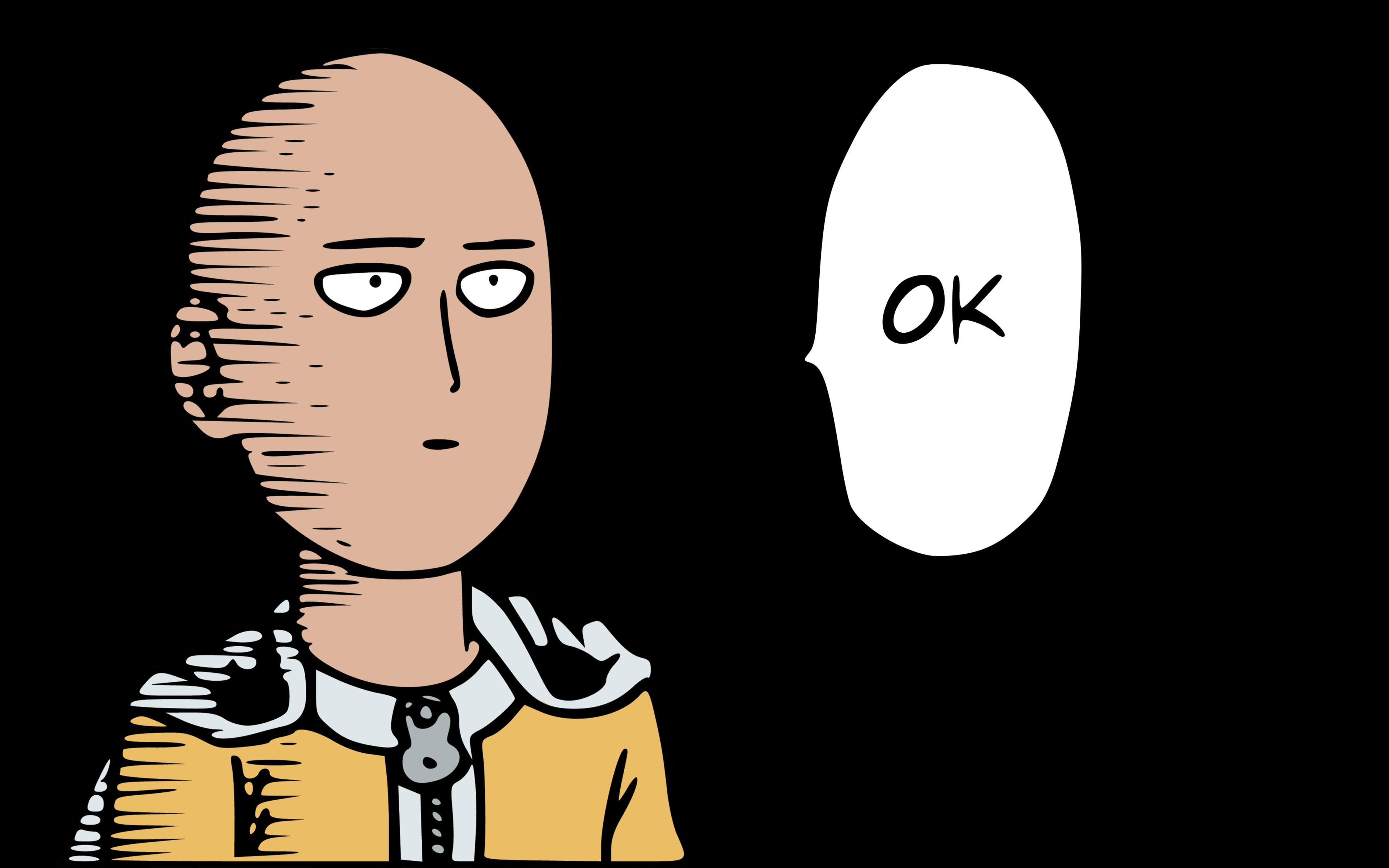 One Punch Man Ok 4k HD 4k Wallpaper, Image, Background, Photo and Picture