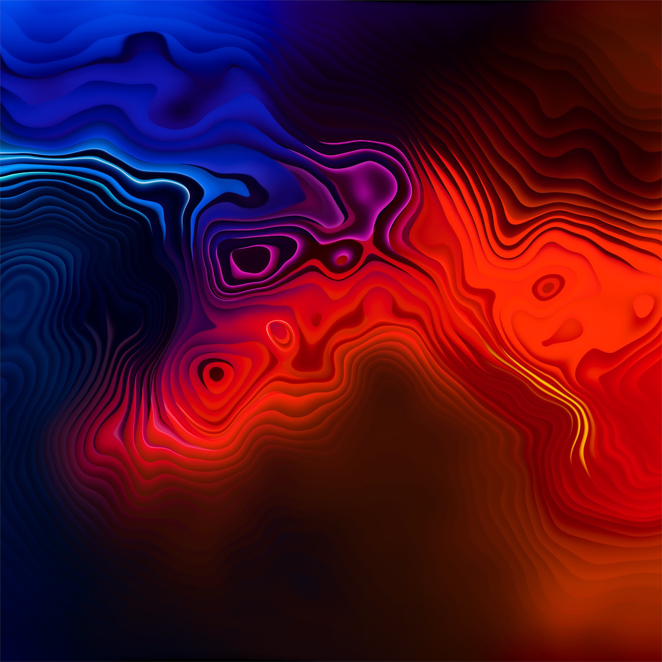 three colour mix abstract 4k iPad Pro Wallpaper Free Download