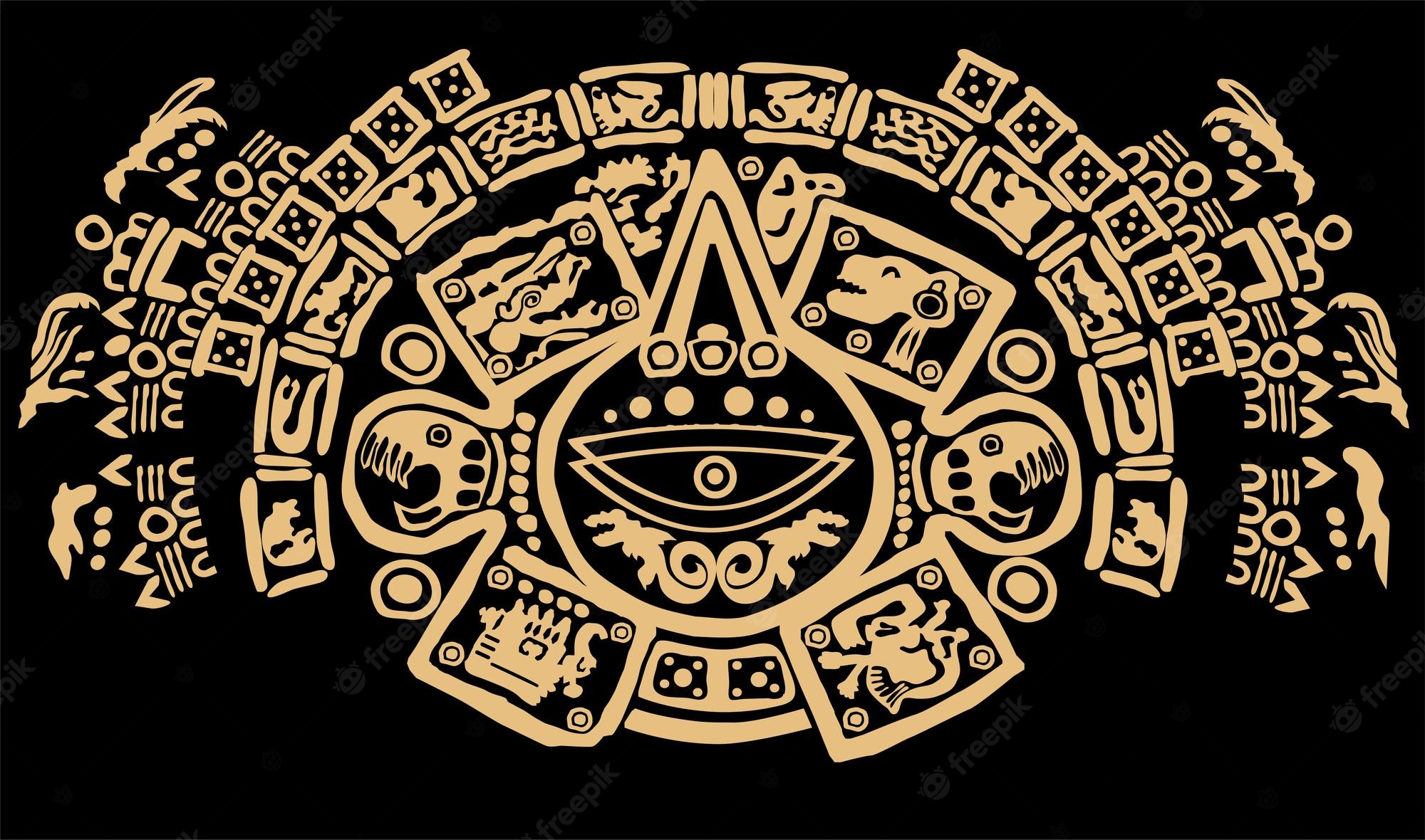 Mayan Symbol Image. Free Vectors, & PSD