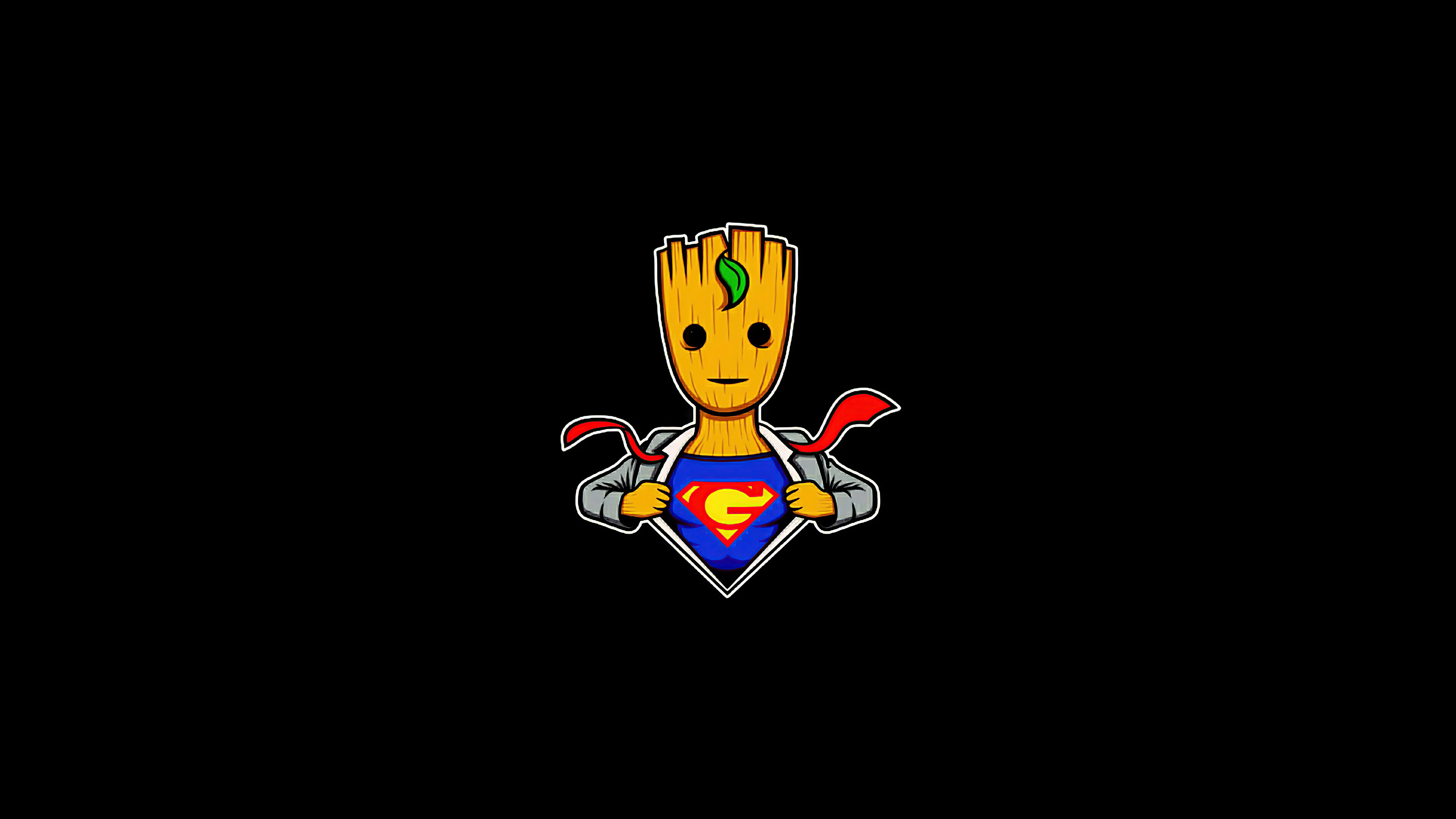 Baby Groot Dark Minimal 4k, HD Movies, 4k Wallpaper, Image, Background, Photo and Picture