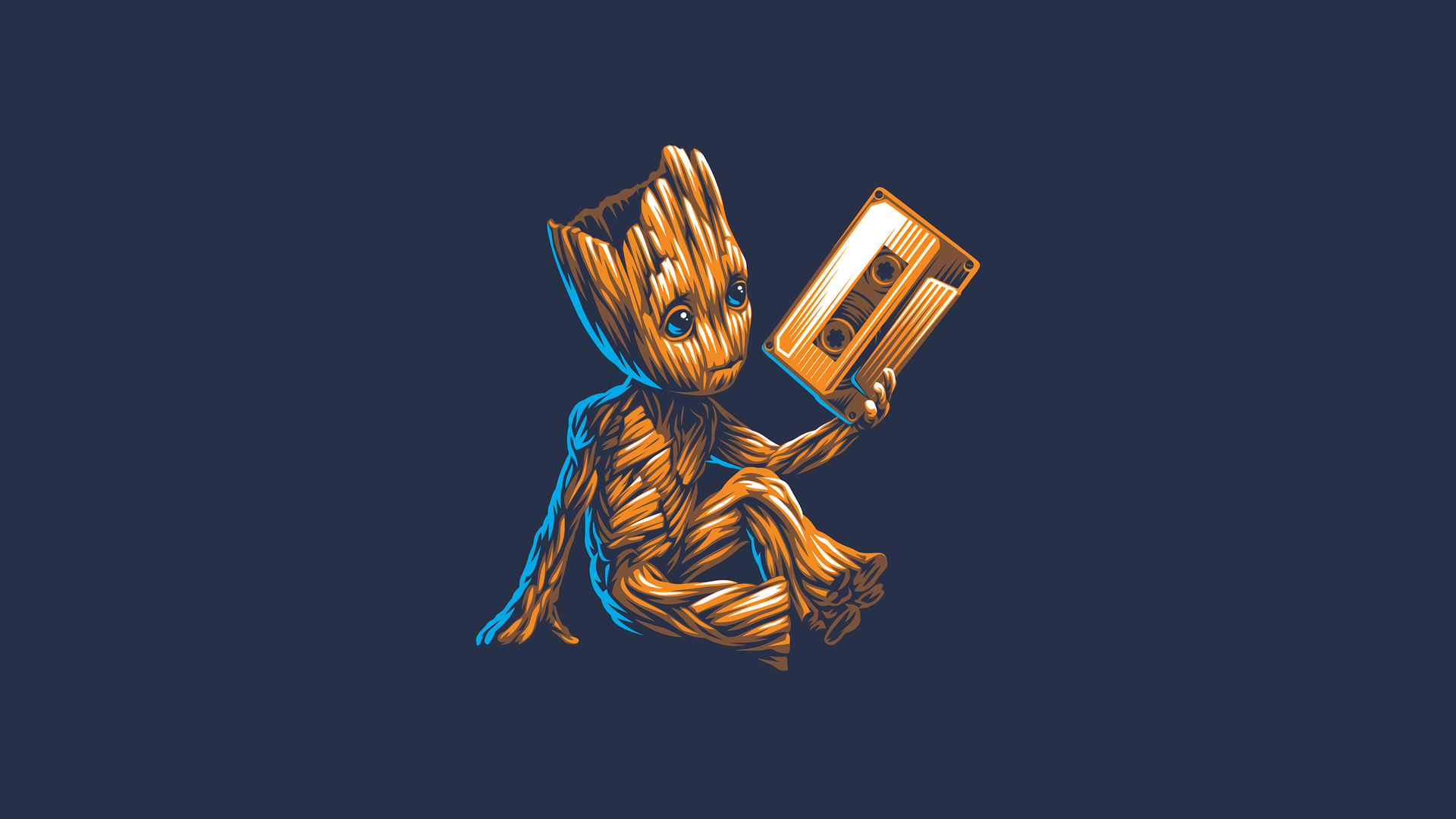Baby Groot Minimal 4k Laptop Full HD 1080P HD 4k Wallpaper, Image, Background, Photo and Picture