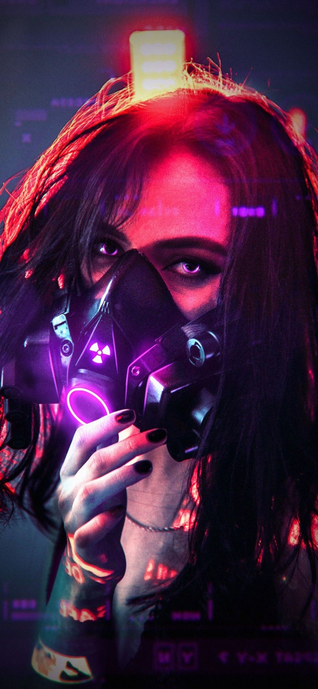 wallpaper HD. Cyberpunk girl, Girl iphone wallpaper, Gas mask art
