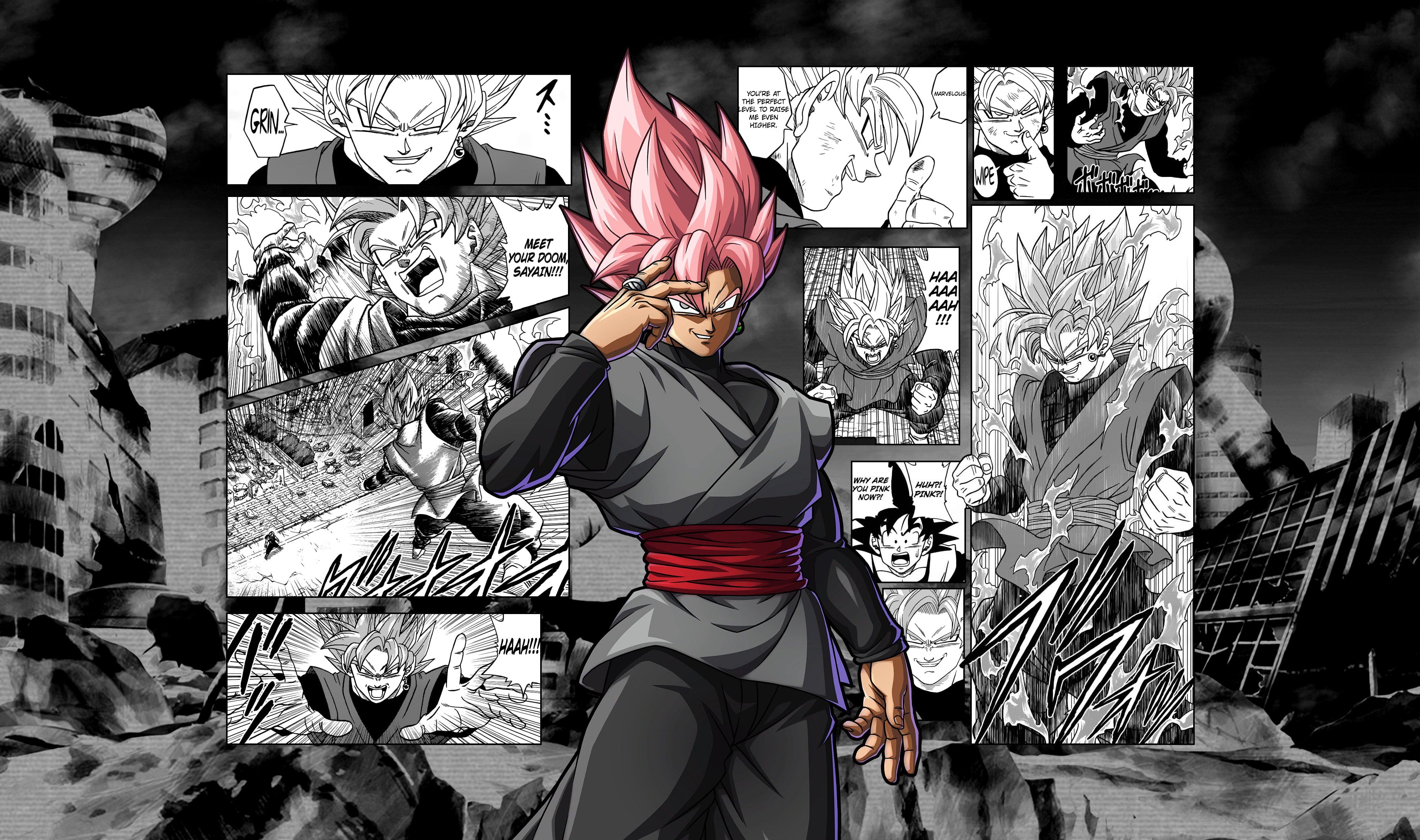 HD wallpaper: Dragon Ball, Dragon Ball Super, Black Goku, Super Saiyan Rosé