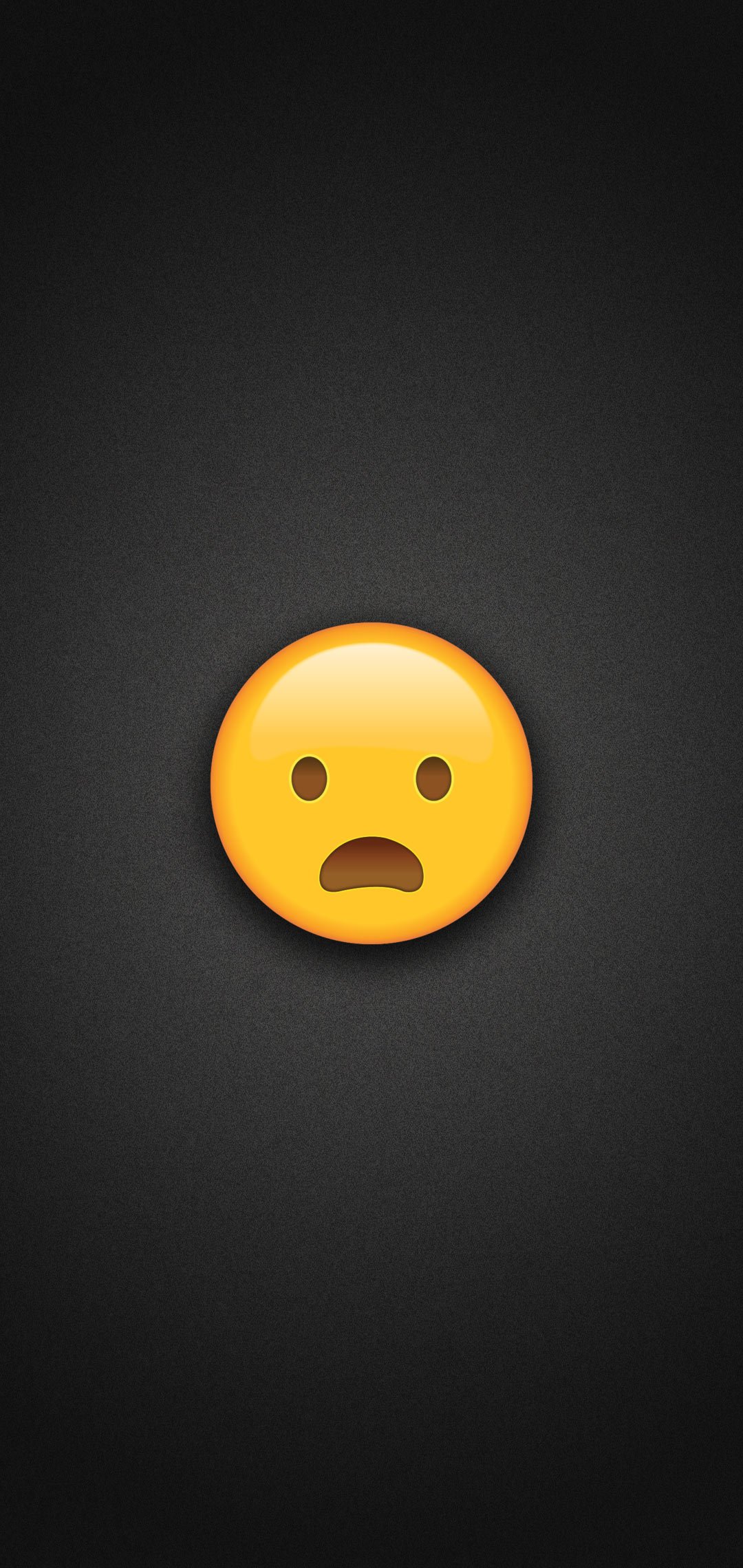 Frowning Face with Open Mouth Emoji Phone Wallpaper
