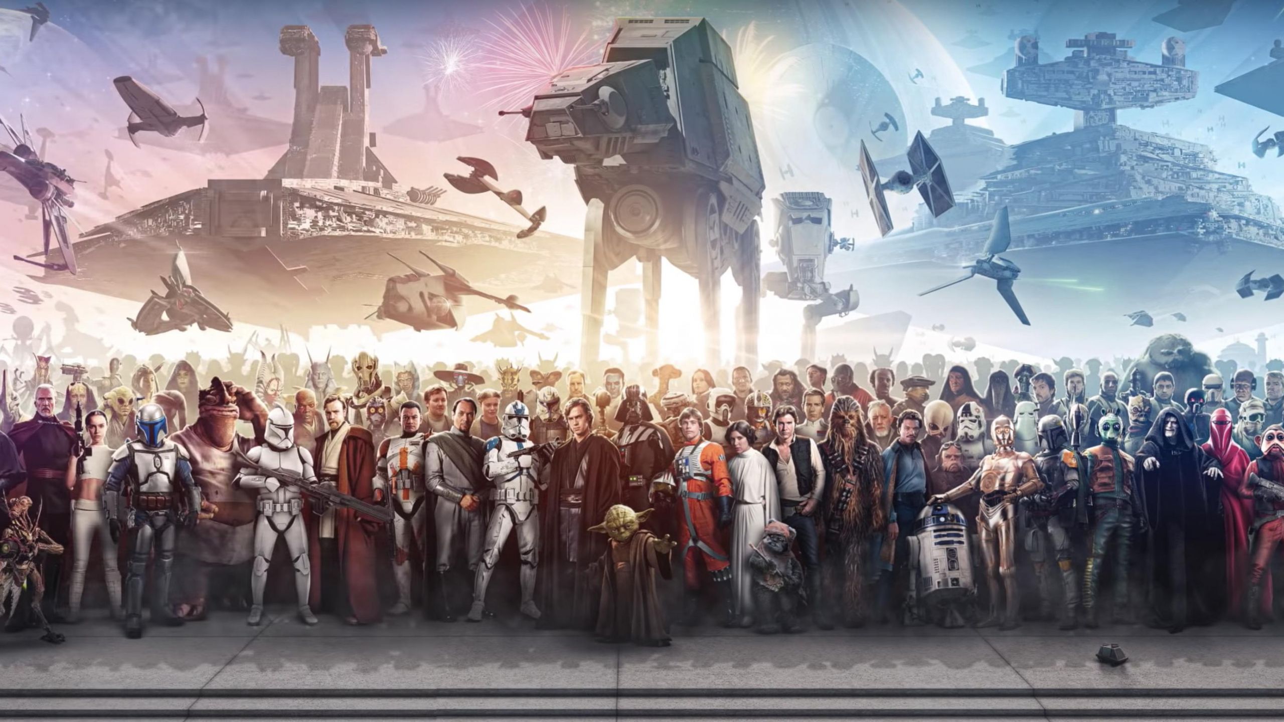 Epic Star Wars wallpapers in 2560x1440 resolution.
