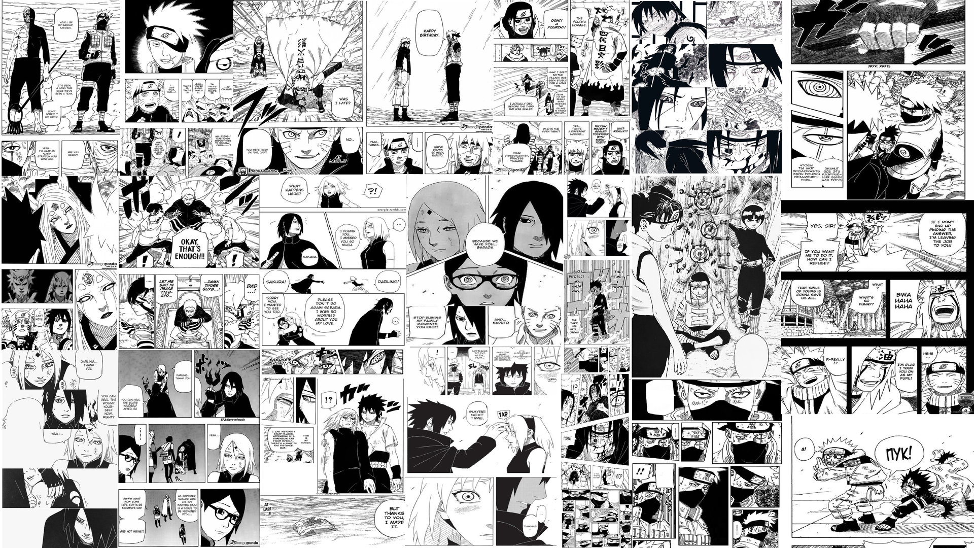 Naruto Manga Panel Wallpaper [1920 x 1080]